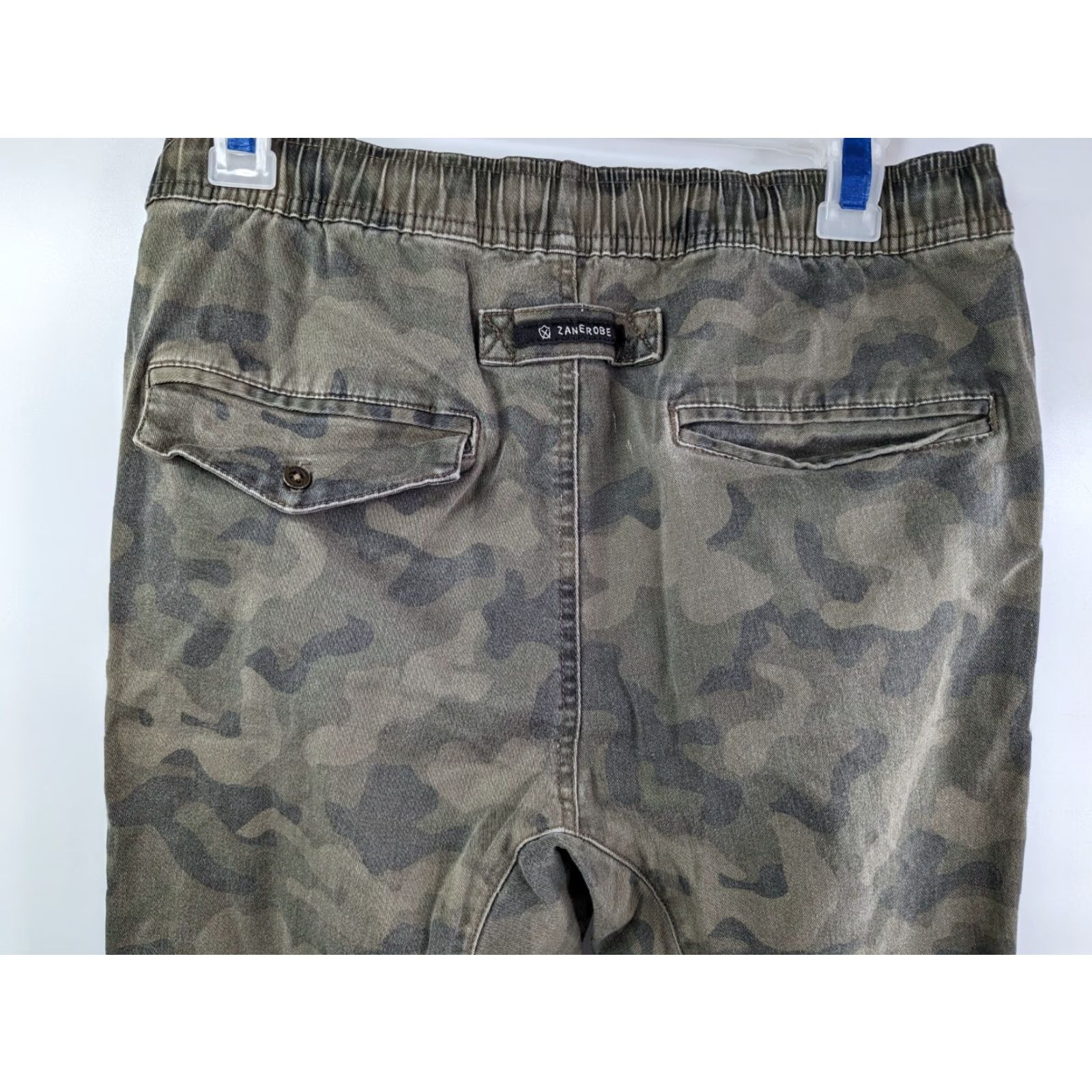 Zanerobe ZANEROBE SURESHOT JOGGER Pants Camouflage Camo Cotton Twill Regular Men 29 Inseam 29 Waist 29 Elastic Drawstring Slim Tapered Shirt not applicable Size US 28 / EU 44 - 7 Thumbnail