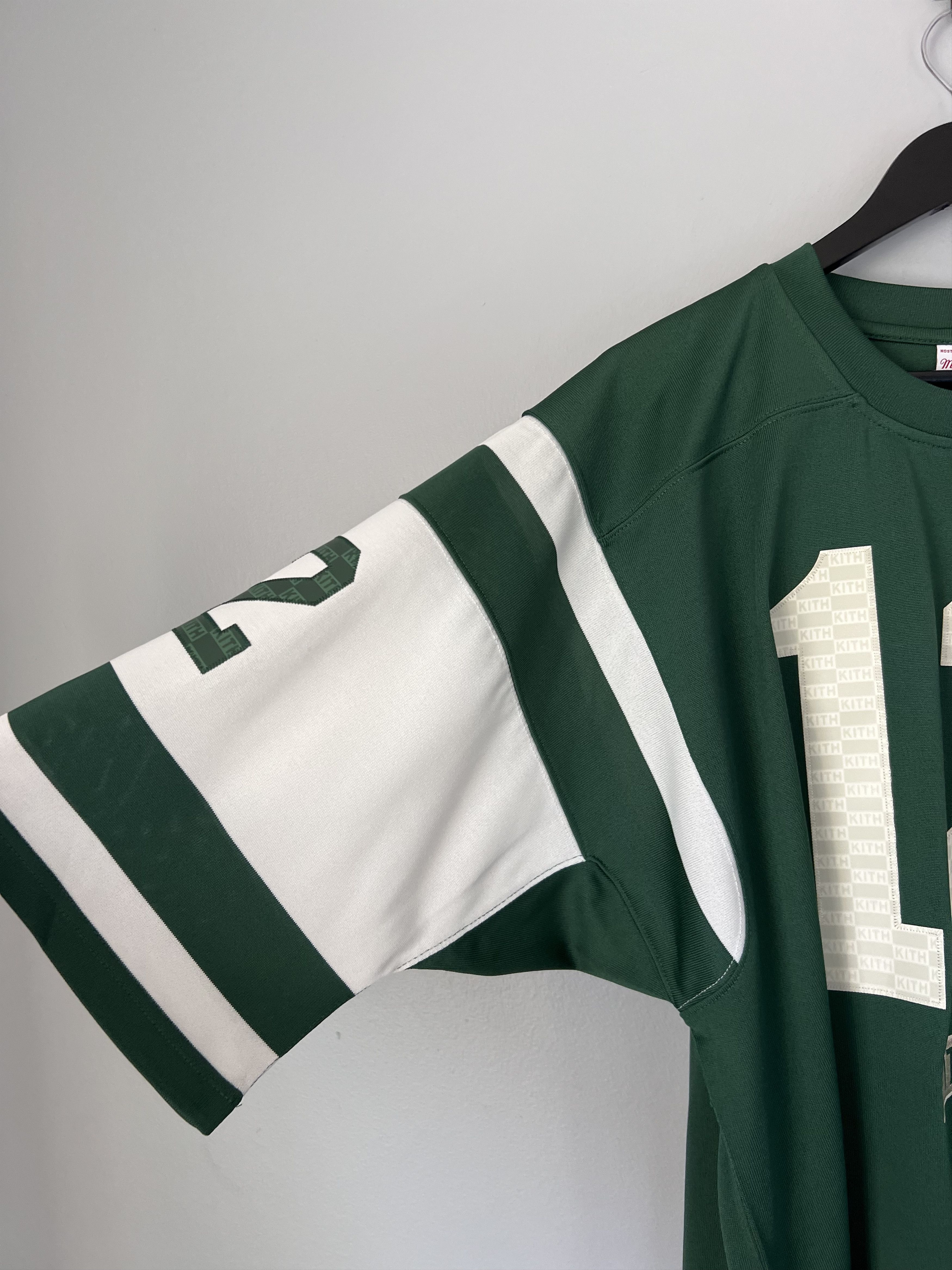 Kith × Mitchell & Ness Kith Mitchell & Ness NFL Joe Namath New York Jets Jersey Size US XL / EU 56 / 4 - 4 Thumbnail