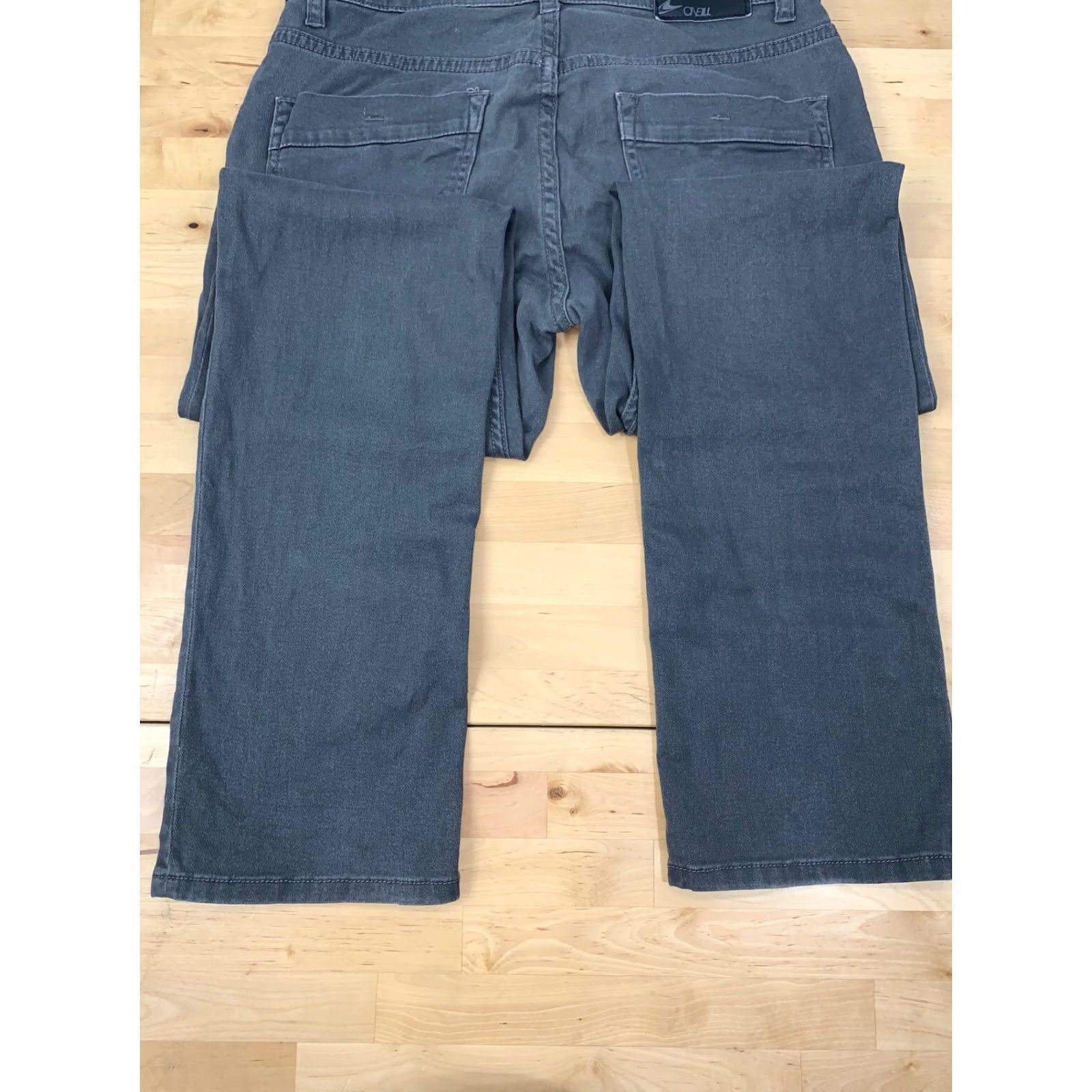 O'Neill O'Neill Jeans Modern Fit Straight Leg Gray Mens Size 30 Regular Inseam 30 in Cotton Denim Blended Distress #2398 Size US 30 / EU 46 - 4 Thumbnail