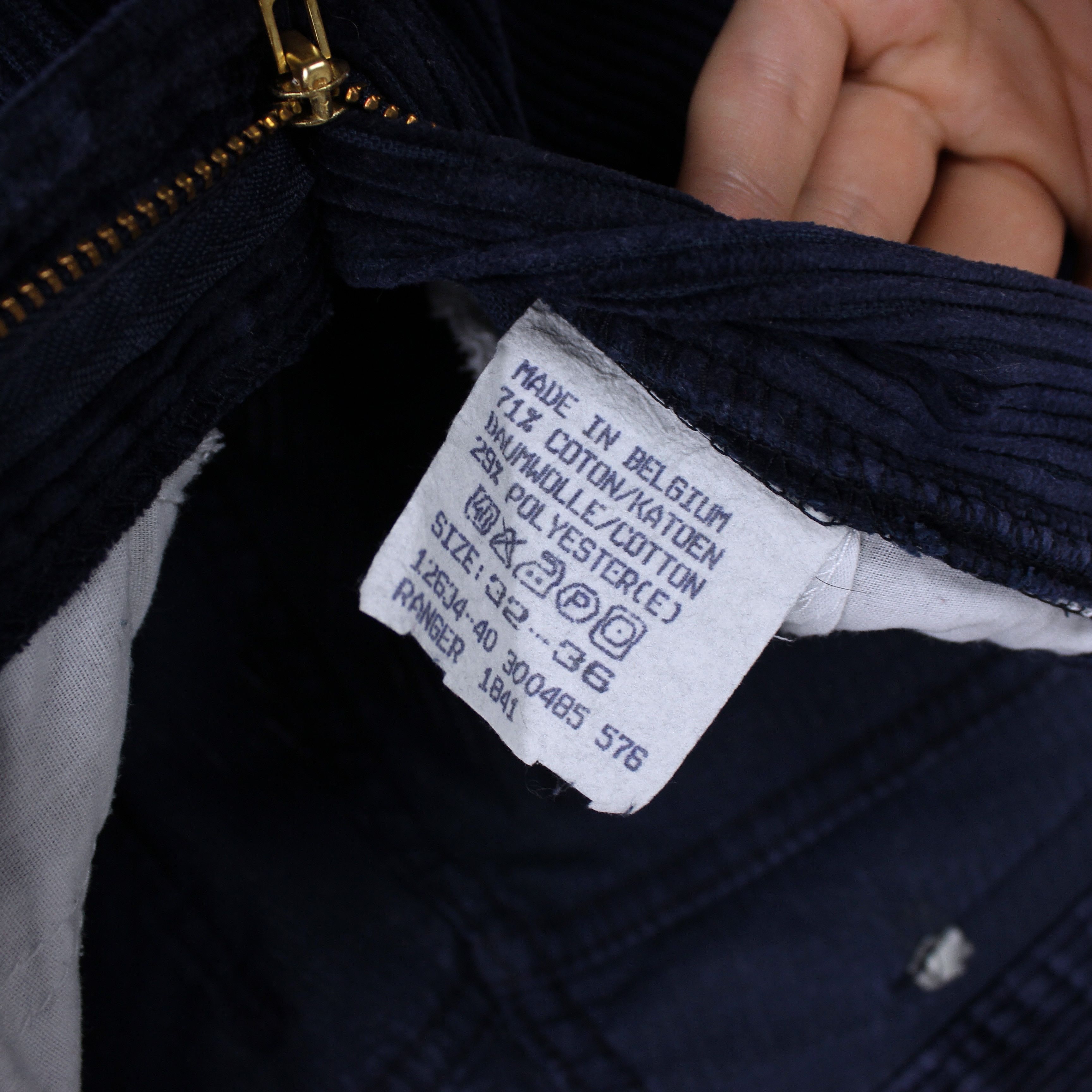Lee Lee velvet casual pants 32 36 blue rare Size US 32 / EU 48 - 4 Thumbnail