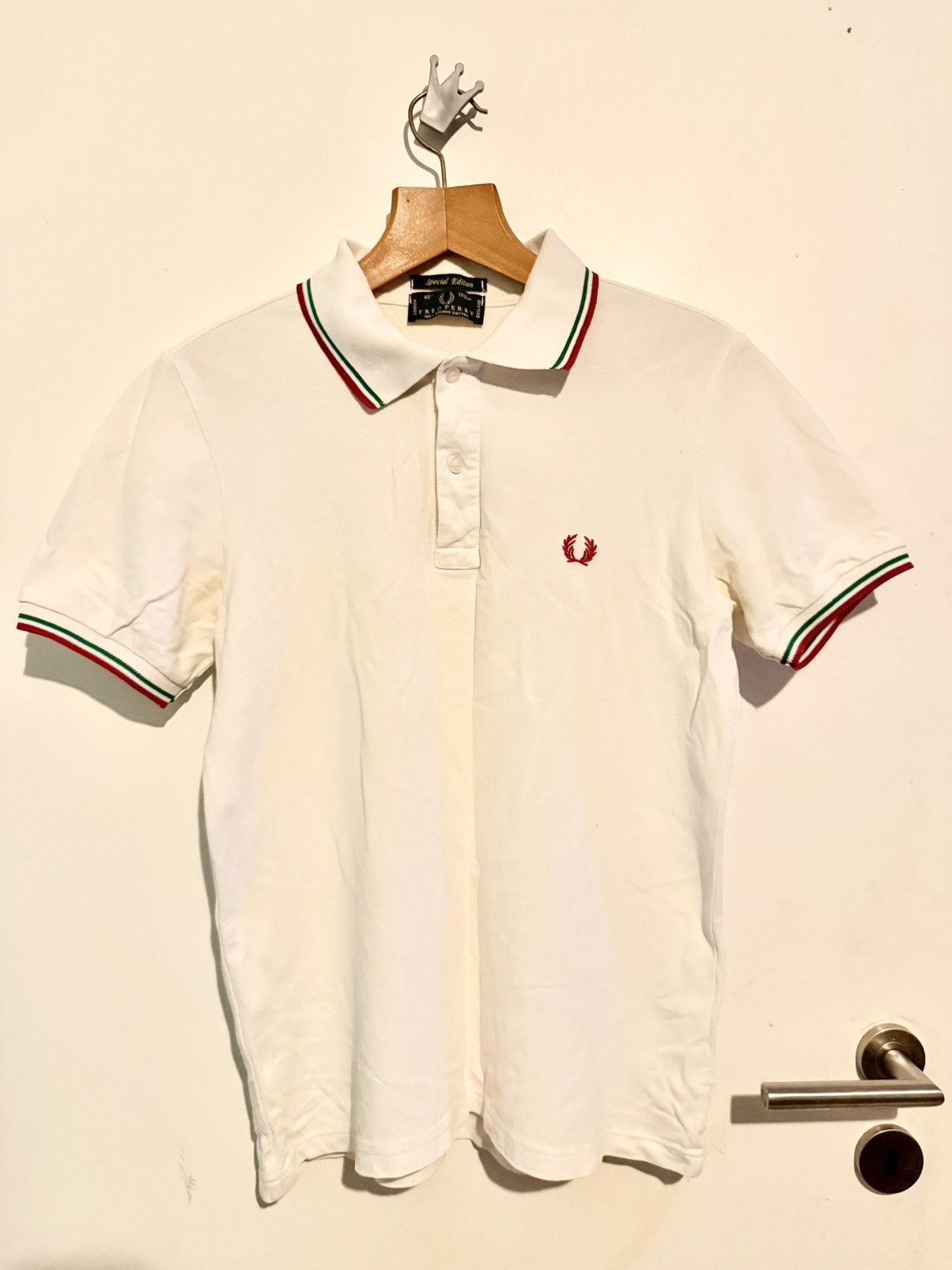 Fred Perry Fred Perry Special Edition - Italian Trim - White - 40" (M) Size US M / EU 48-50 / 2 - 1 Thumbnail