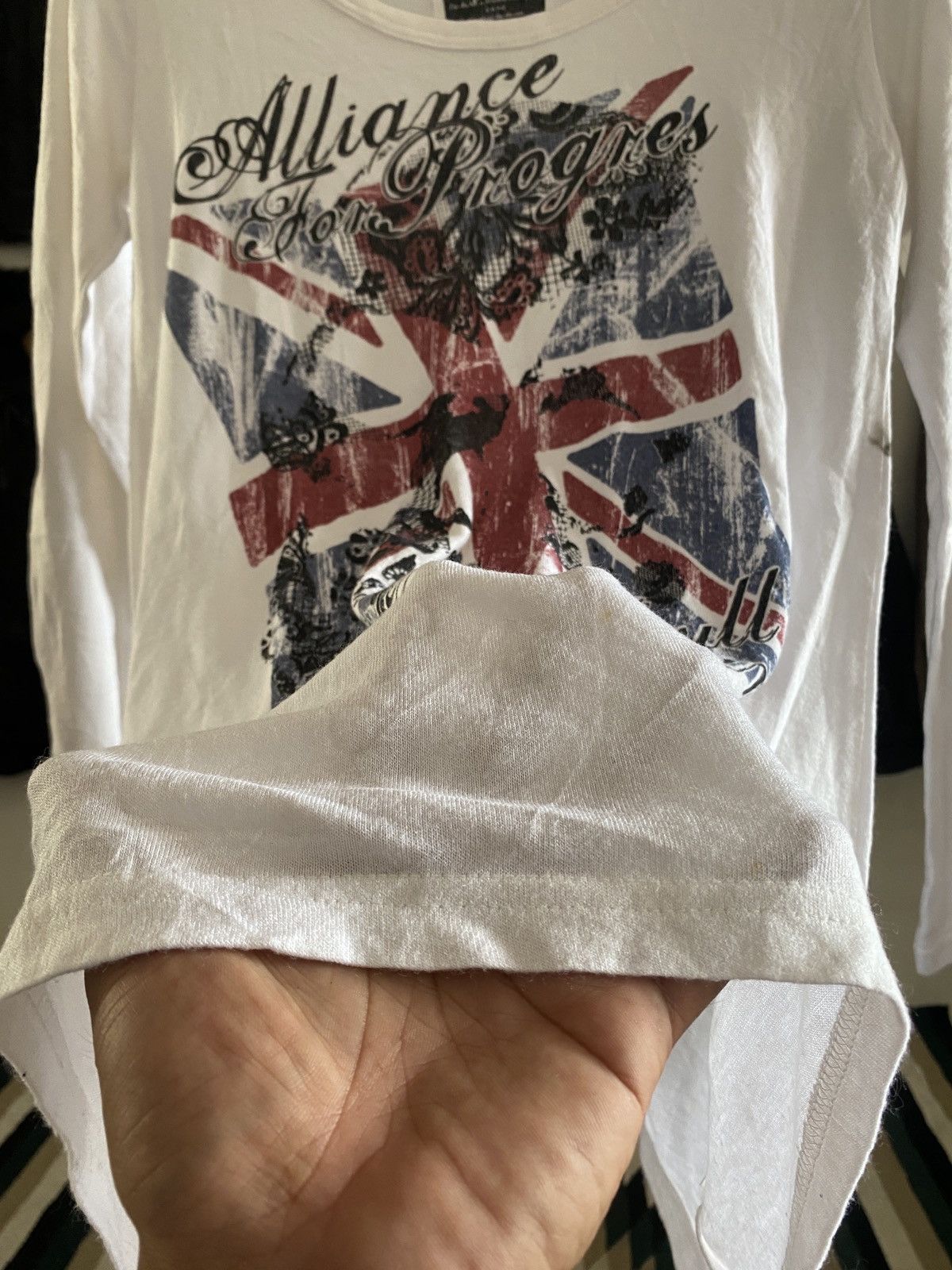 Hysteric Glamour Sky Bomber Union Jack Poem Longsleeve Tee Size US M / EU 48-50 / 2 - 4 Thumbnail