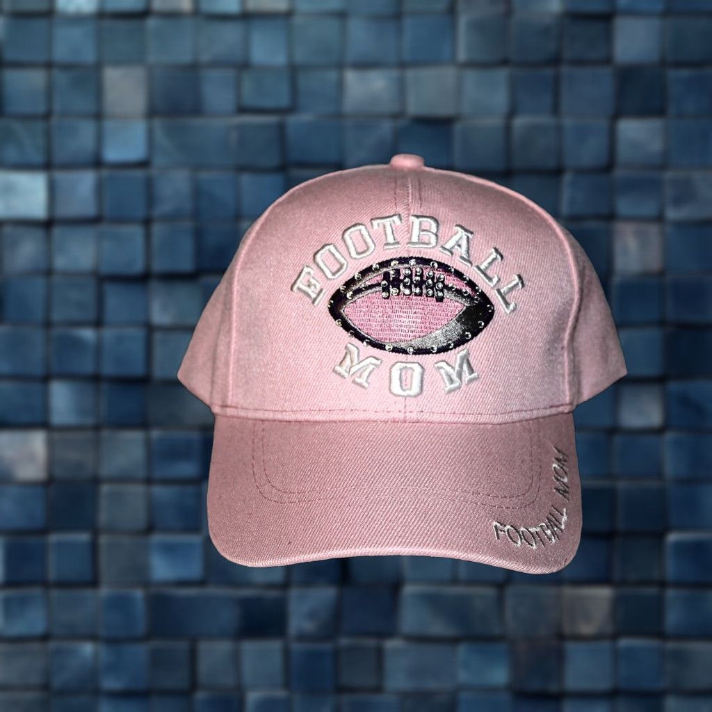 Vintage VINTAGE CALI FOOTBALL MOM BASEBALL CAP - Adjustable - Pink - Women's Sports Hat Size ONE SIZE - 1 Thumbnail
