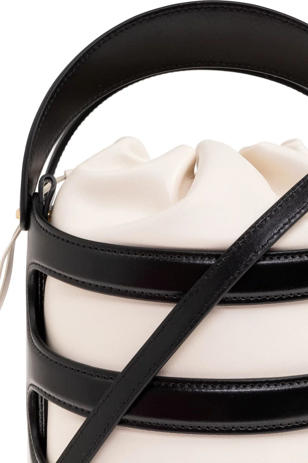 Alexander McQueen o1w1db10925 Size: OS/The Rise Mini Bucket in Black/White Size ONE SIZE - 4 Thumbnail