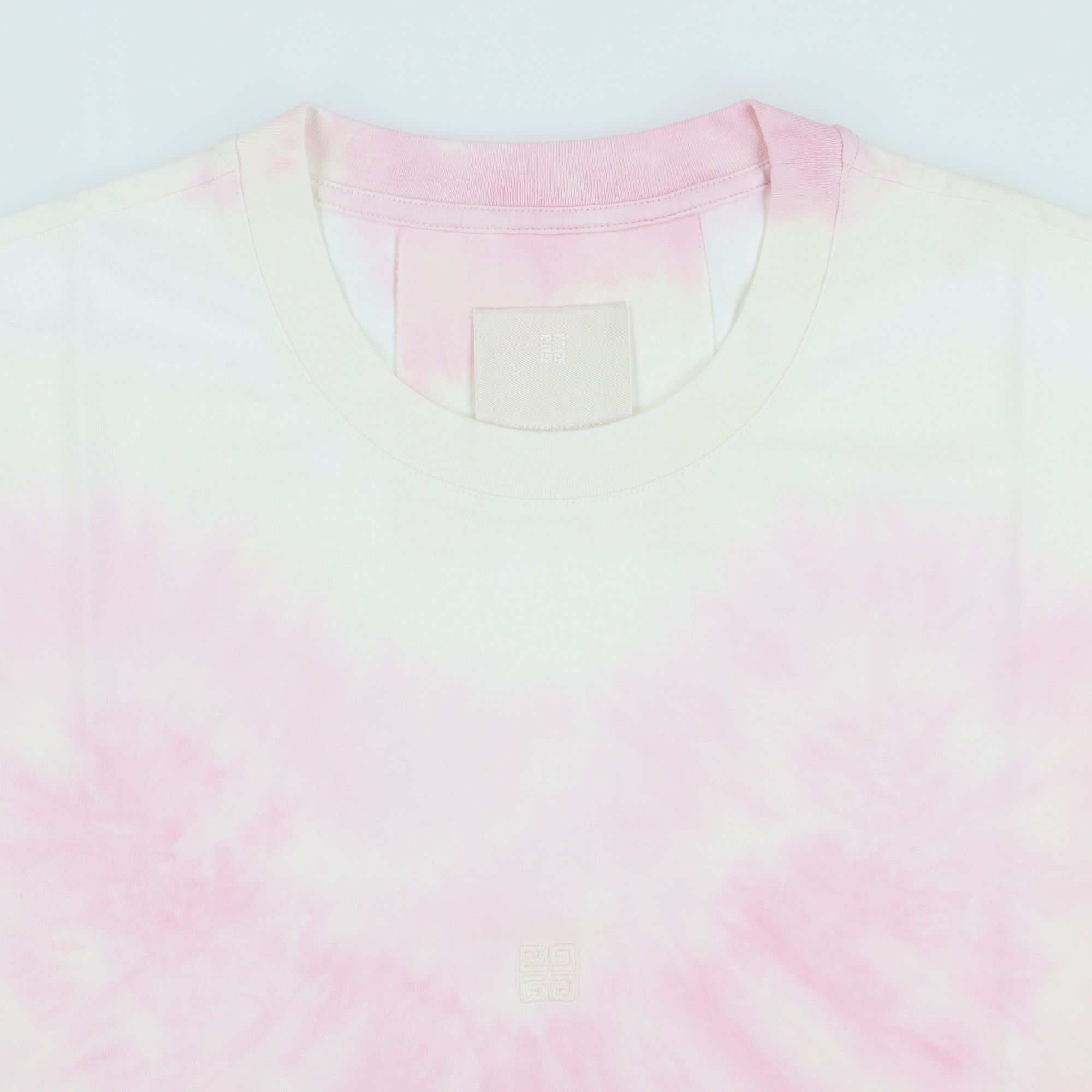 Givenchy Pink Heart Tie Dye Embroidered Logo T-Shirt Size US XXS / EU 40 - 8 Thumbnail