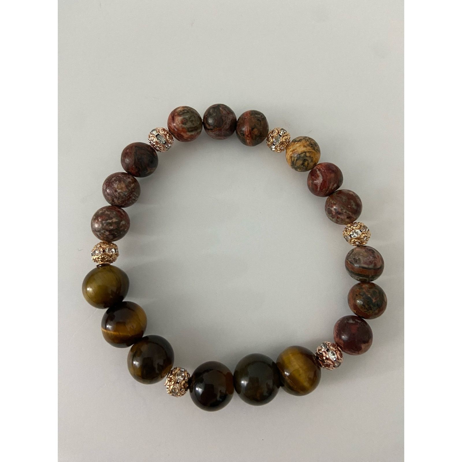 Handmade tigers eye jasper bracelet Size ONE SIZE - 3 Thumbnail