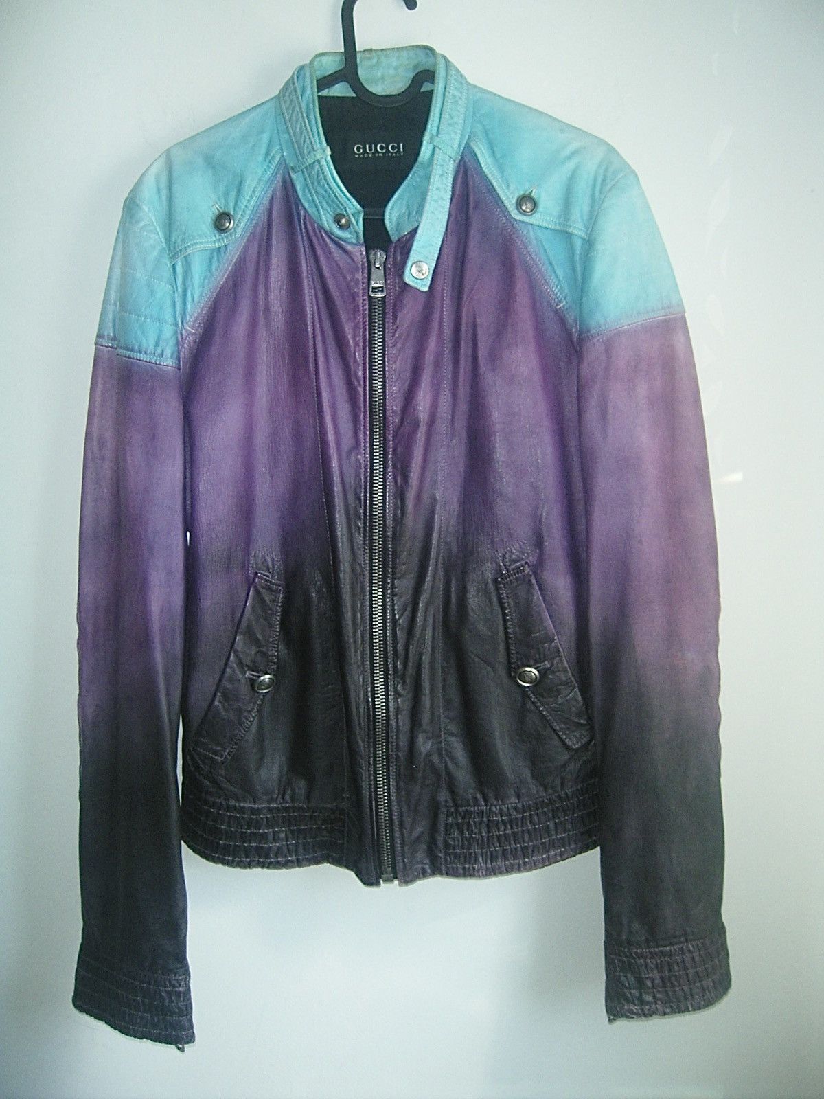 Gucci Gucci SS09 Gradient Leather Biker Jacket Size US M / EU 48-50 / 2 - 3 Thumbnail