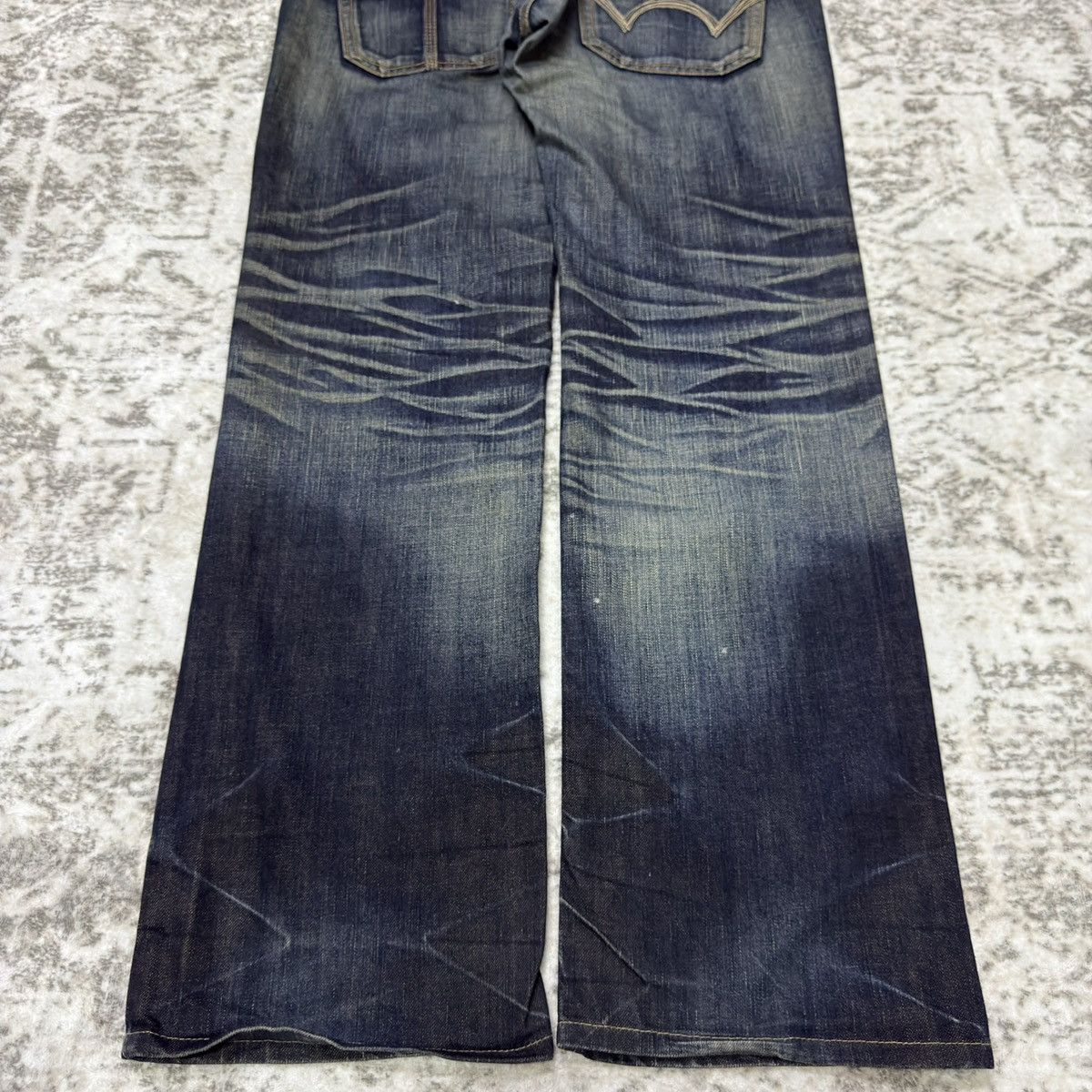 Edwin Vintage Edwin Blue Trip 512 Bush Pocket Mud Wash Jeans Size US 32 / EU 48 - 9 Thumbnail