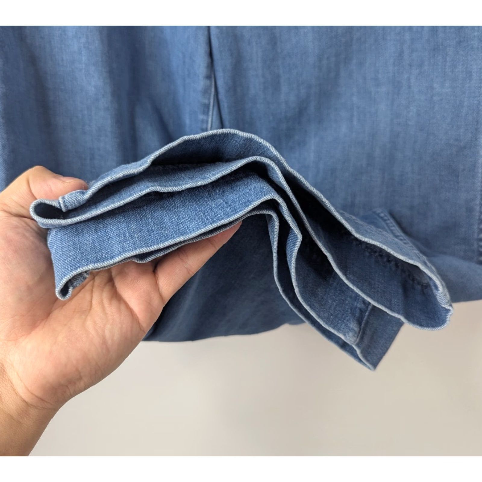 Madewell Madewell Jeans Emmett Rainbow Stitched Edition Wide Leg Crop indigo Size 30 Size 30" / US 8 / IT 44 - 4 Thumbnail