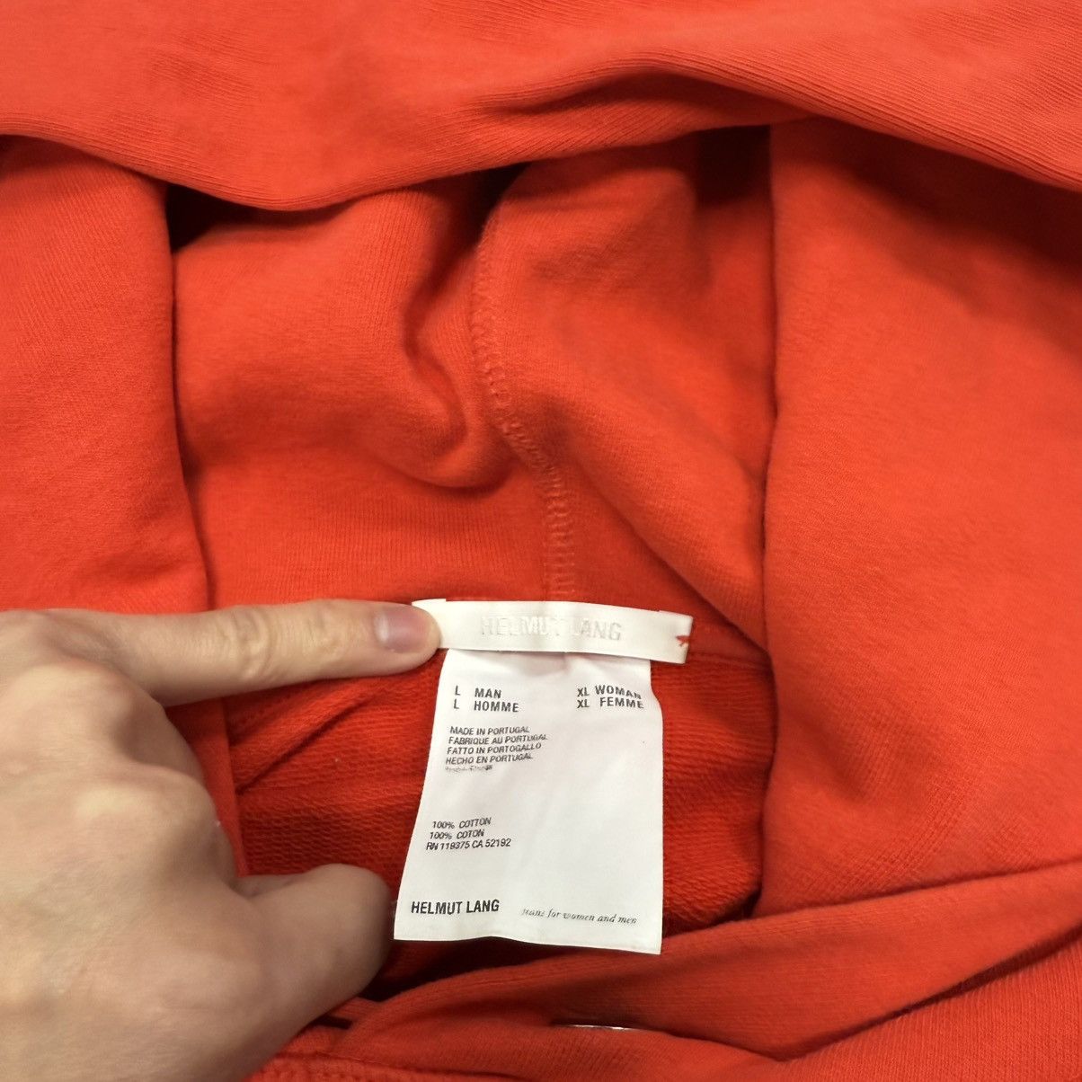Helmut Lang HELMUT LANG L’APOCALYPSE JOYEUSE HOODIE Size US L / EU 52-54 / 3 - 5 Thumbnail