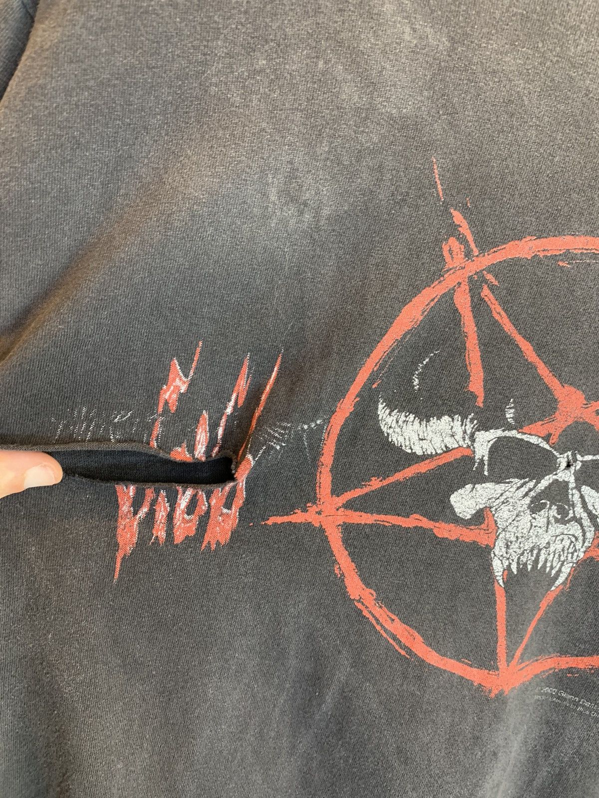 Band Tees *RARE* Vintage Danzig Thrashed Faded Metal Art Band T-Shirt Size US L / EU 52-54 / 3 - 7 Thumbnail