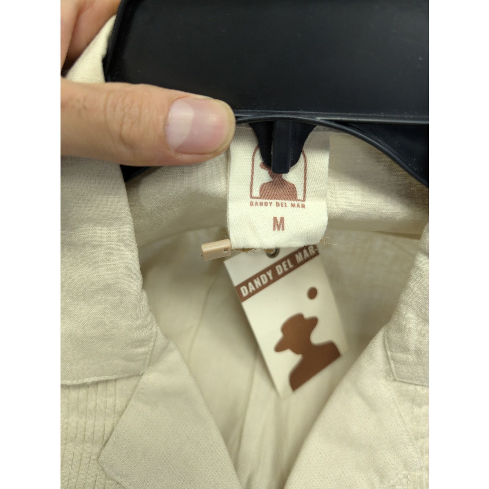 Other o1rshd1 CC20 Dandy Del Mar Brisa Linen Shirt Vintage Ivory Size US M / EU 48-50 / 2 - 18 Thumbnail