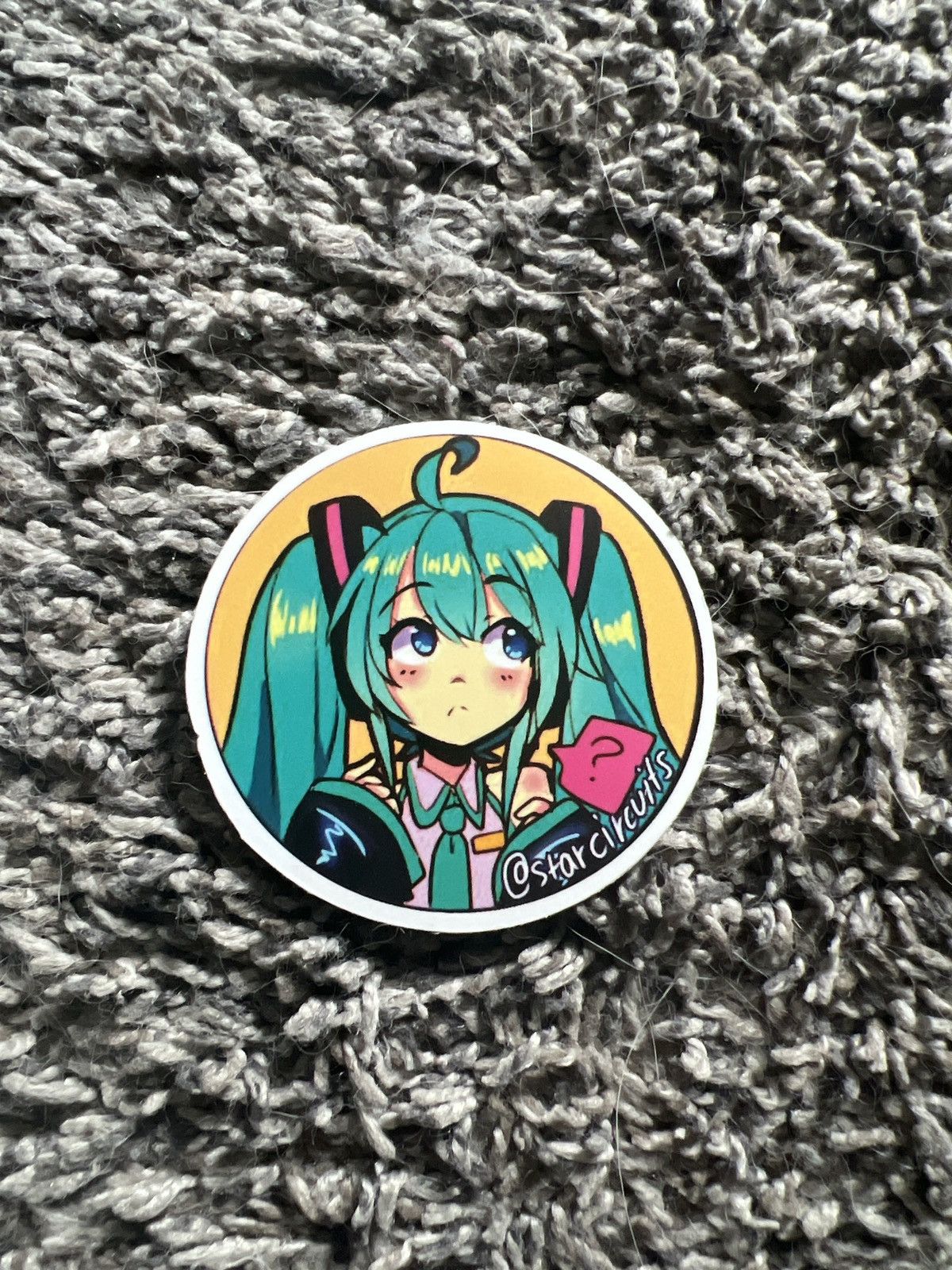 Japanese Brand Star Circuits Crypton Future Media Hatsune Miku Sticker Size ONE SIZE - 1 Thumbnail