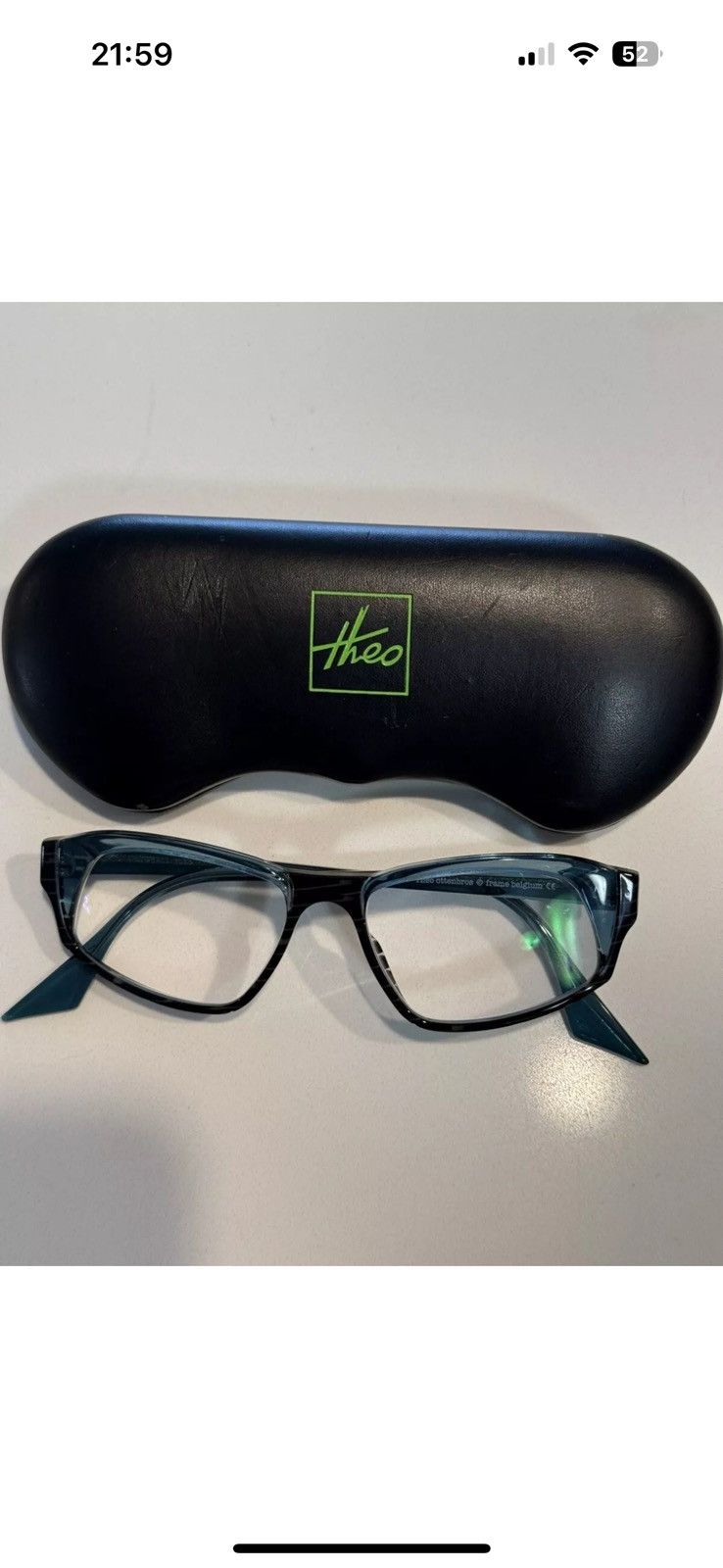 Other Acetate Theo Ottenbros Blue Eyeglasses Frames Size ONE SIZE - 2 Thumbnail