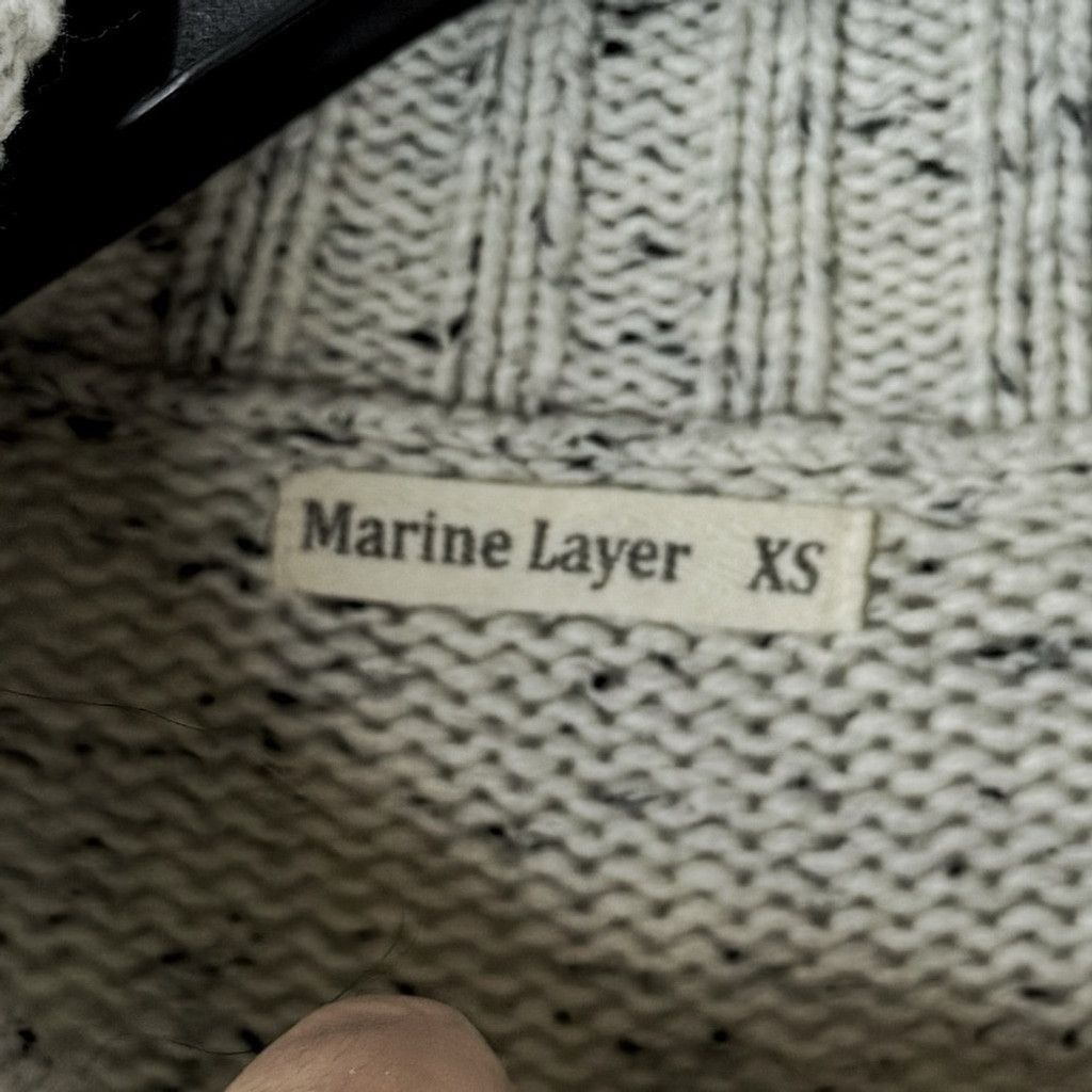 Marine Layer MARINE LAYER Women's Sustainable Ivory Turtleneck Sweater XS Size XS / US 0-2 / IT 36-38 - 5 Thumbnail