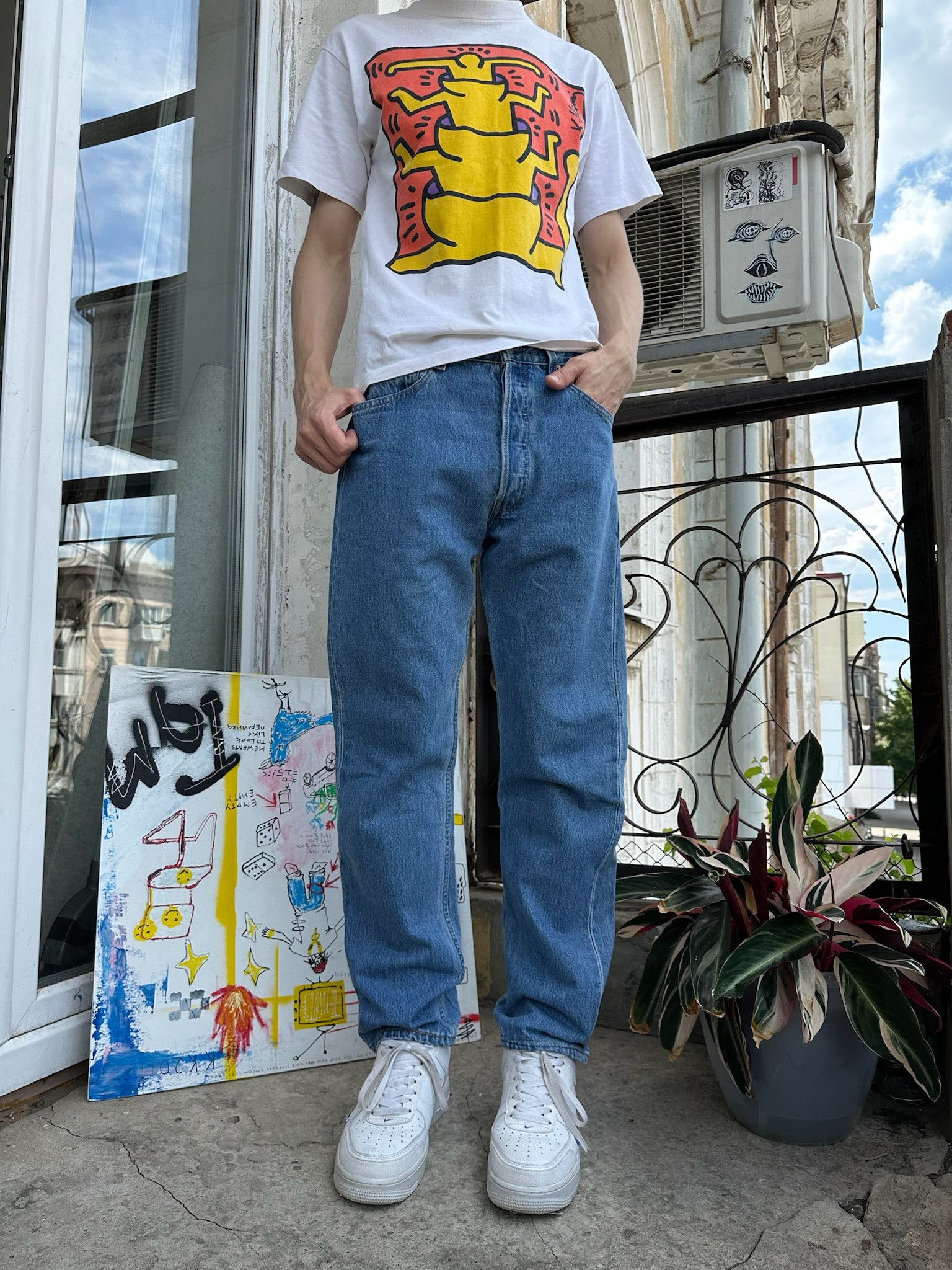 Levi's 90s Vintage Levis 501 Jeans blue washed Size US 32 / EU 48 - 11 Thumbnail
