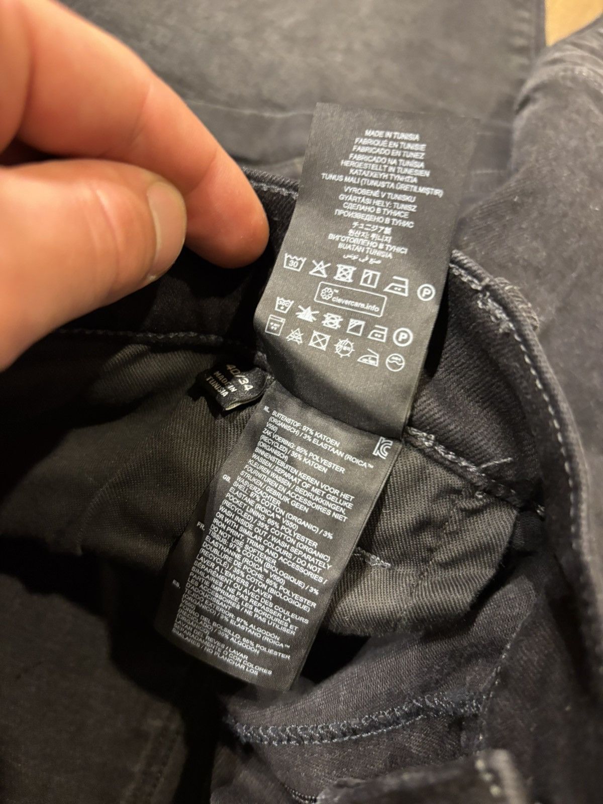 G-Star GStar Raw Rackam Denim Jeans Size US 34 / EU 50 - 7 Thumbnail