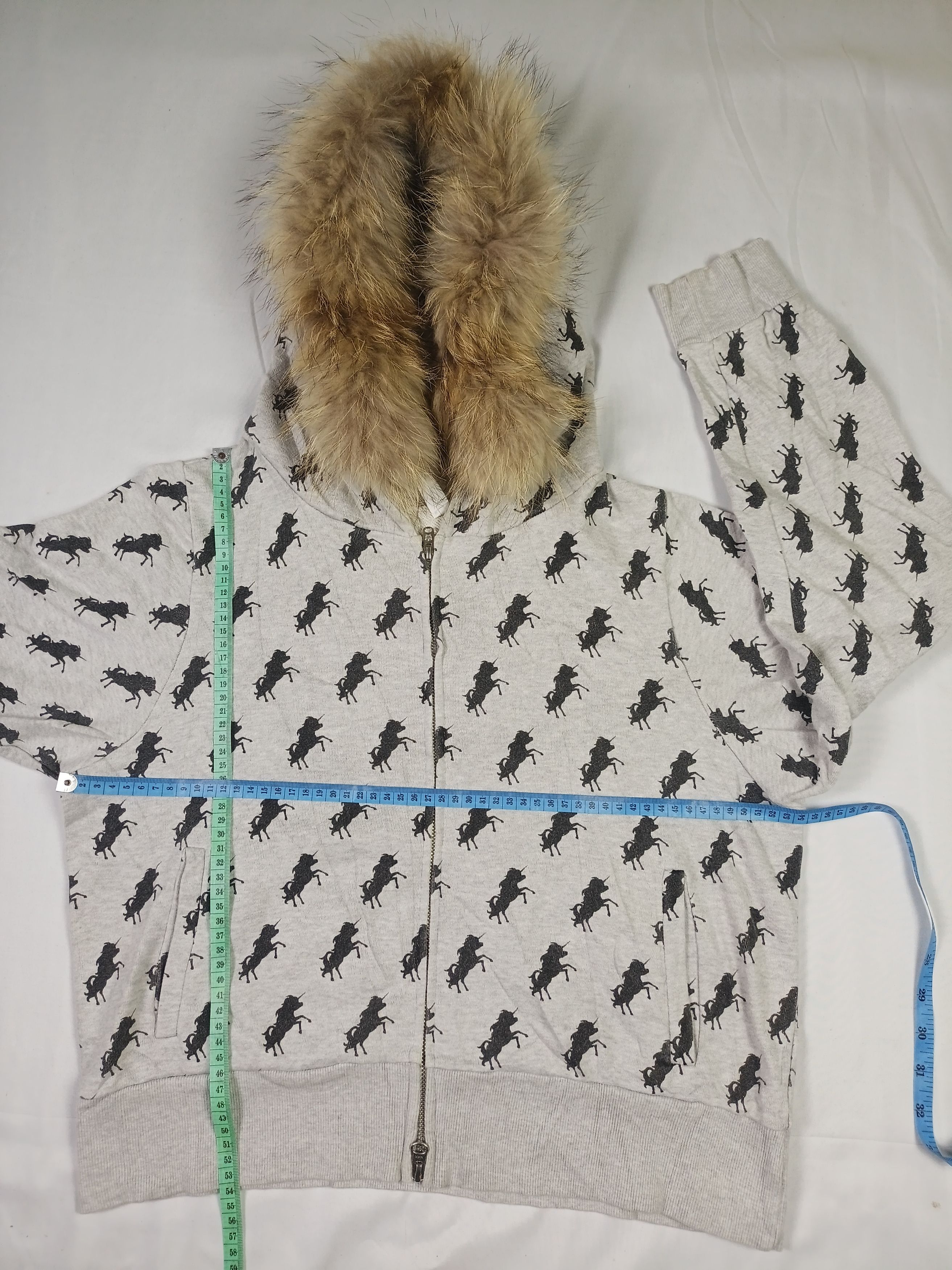 If Six Was Nine × Japanese Brand × Le Grande Bleu (L.G.B.) Rodeo Crowns Fur Zip Hoodie Long Sleeve Size XL / US 12-14 / IT 48-50 - 13 Thumbnail