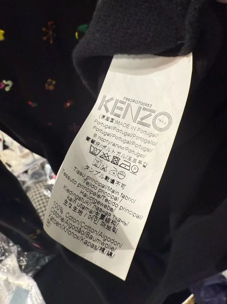 Kenzo Kenzo Black Long Crewneck Sweater Size S / US 4 / IT 40 - 2 Thumbnail