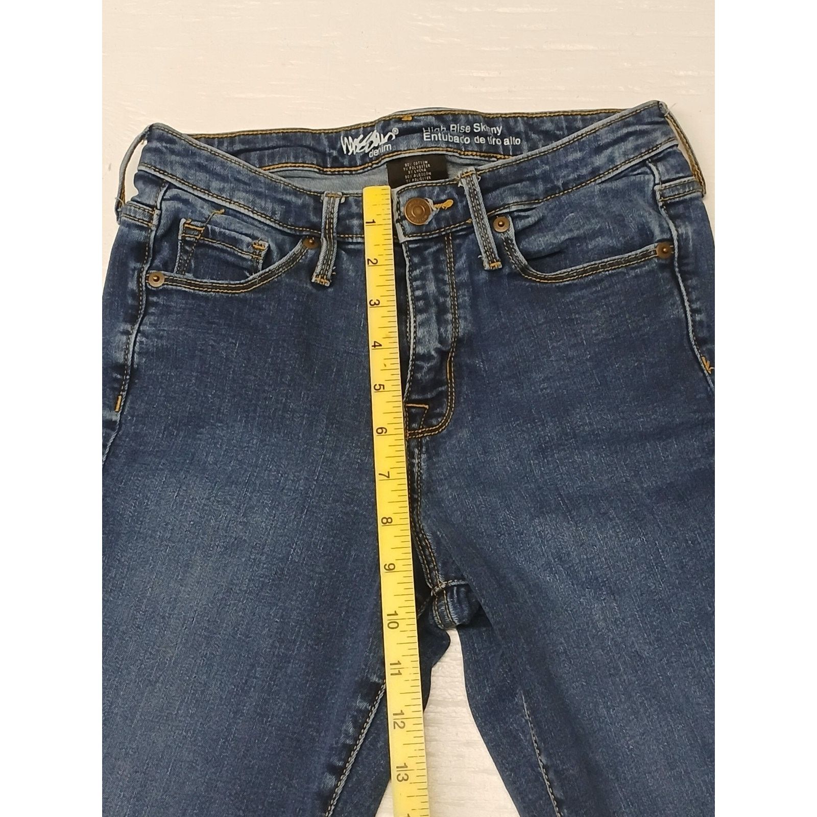Mossimo Mossimo Denim High Rise Skinny (6R) Power Stretch Jeans Size 28" / US 6 / IT 42 - 4 Thumbnail
