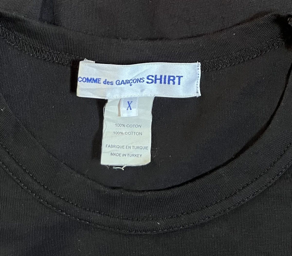 Comme des Garcons Cdg shirt logo black longsleeve Size US S / EU 44-46 / 1 - 3 Thumbnail