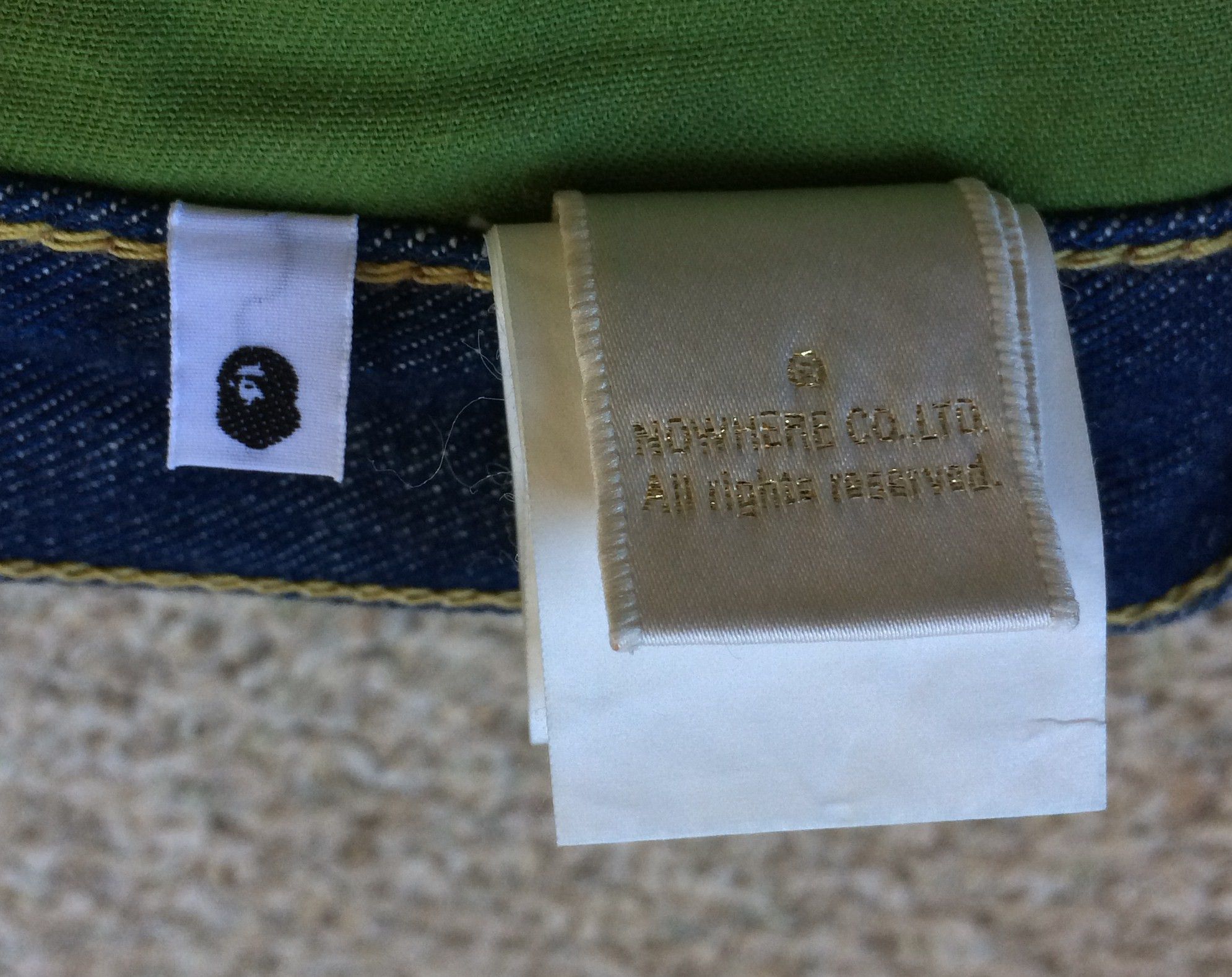 Bape OG Bape Spellout Logo Denim Size US 30 / EU 46 - 13 Thumbnail