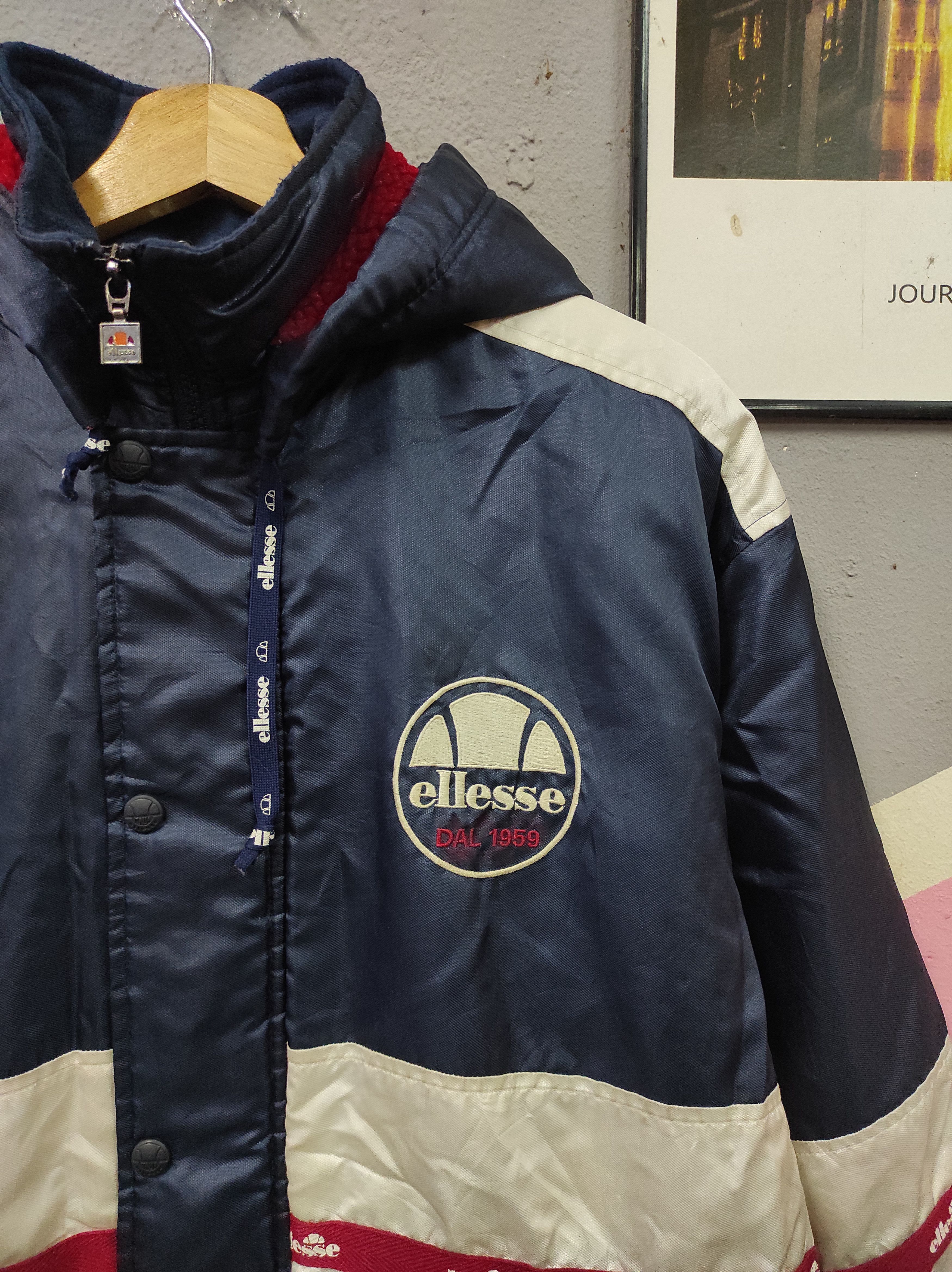 Ellesse × Vintage ELLESSE PARKA JACKET HOODED SHERPA LINING Size US M / EU 48-50 / 2 - 4 Thumbnail