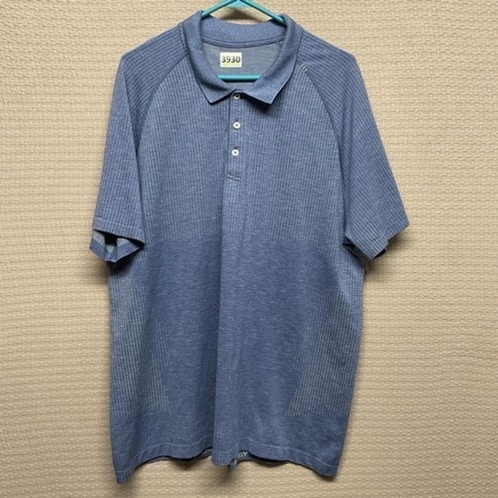Lululemon Lululemon Short Sleeve Athletic Golf Polo Shirt Men 2XL Blue Size US XXL / EU 58 / 5 - 8 Thumbnail