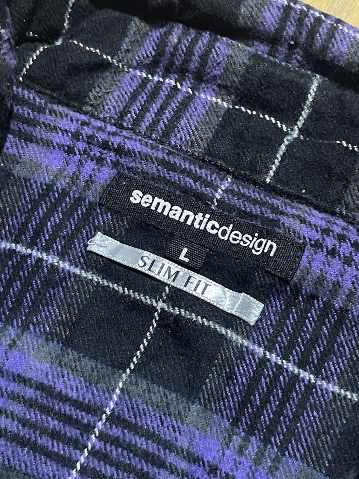 semanticdesign Y2K SEMANTIC DESIGN long sleeve shirt with checkered motif Size US L / EU 52-54 / 3 - 5 Thumbnail