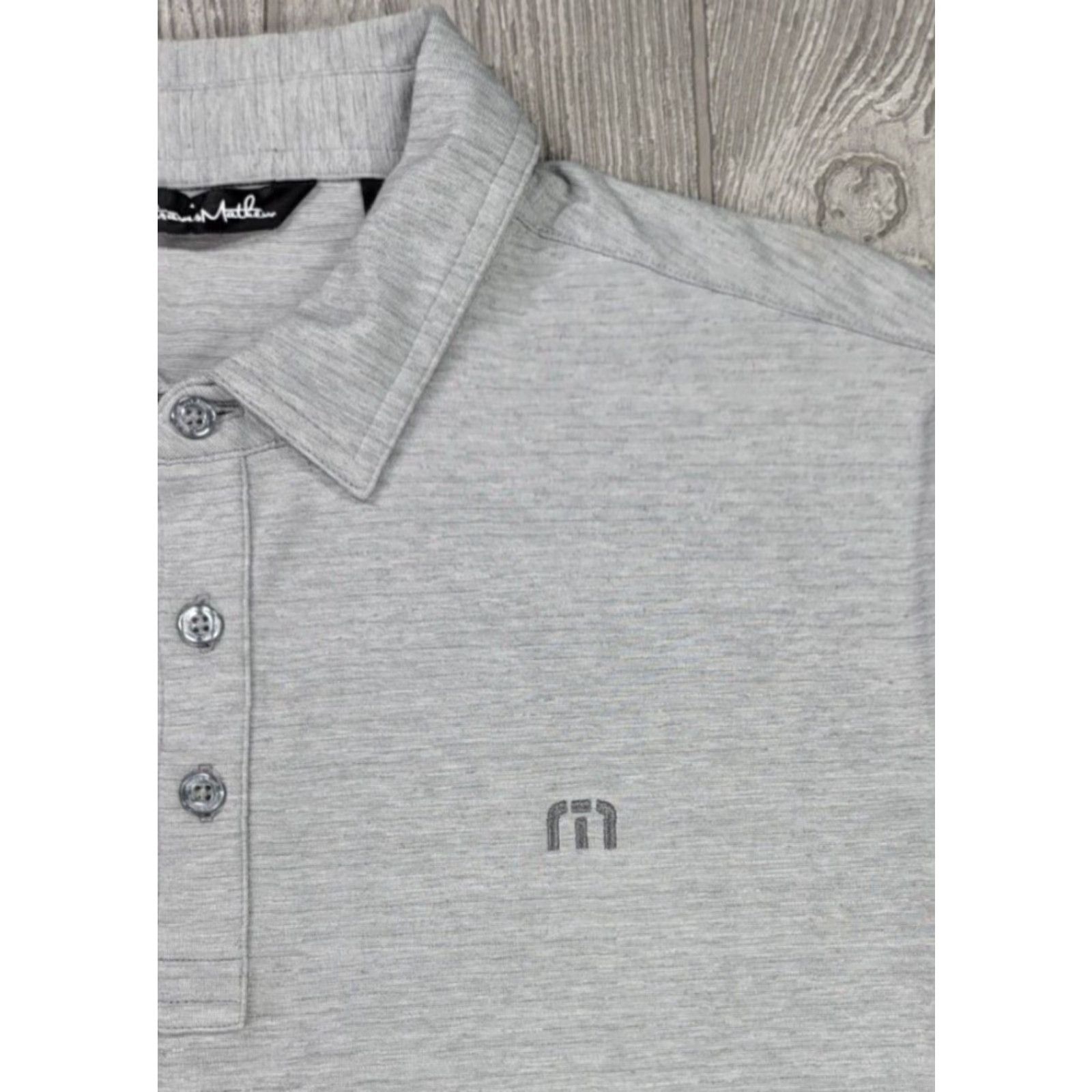 TravisMathew Travis Mathew Golf Polo Shirt Men L Heather Grey Short Sleeve Camouflage Cotton Blend Polo Golf Rugby Size US L / EU 52-54 / 3 - 2 Thumbnail