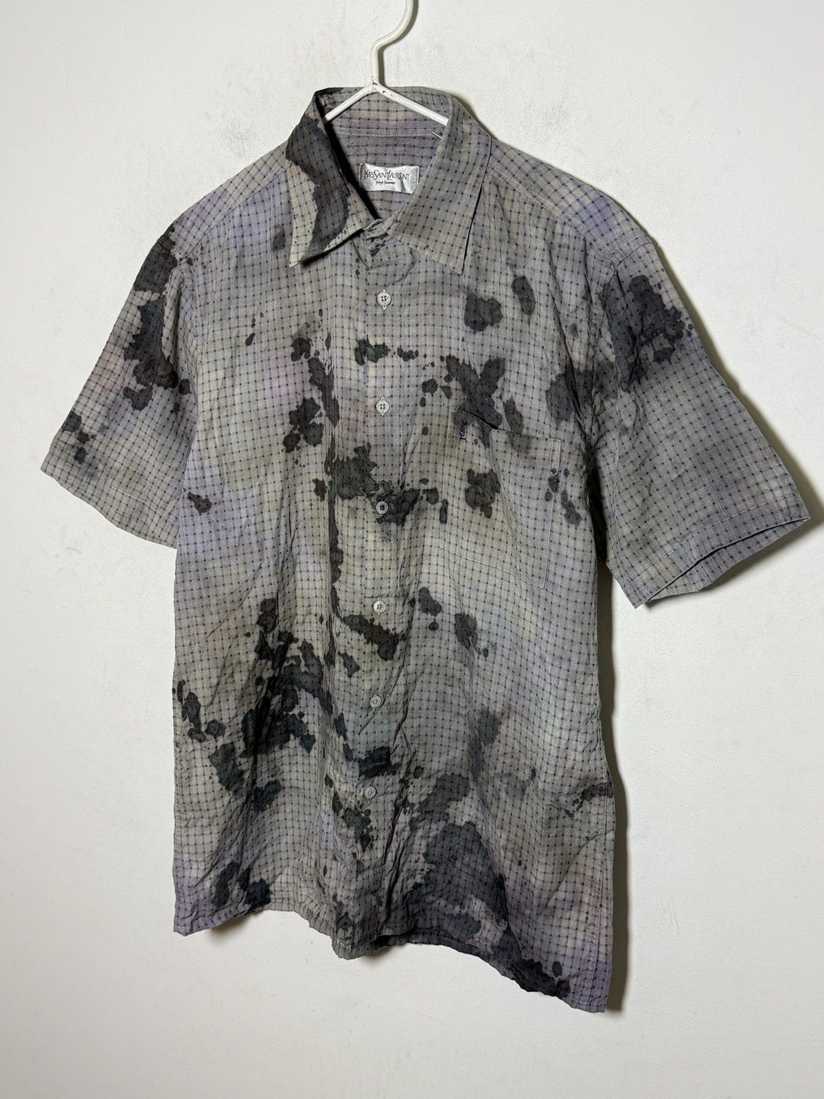 Yves Saint Laurent Vintage Yves Saint Laurent pour homme short sleeve shirt Size US M / EU 48-50 / 2 - 2 Thumbnail