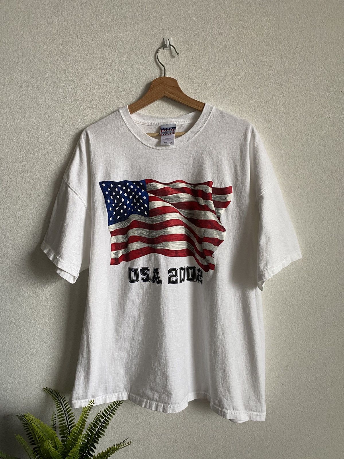 Vintage 00s USA America Tee Size US XXL / EU 58 / 5 - 2 Thumbnail