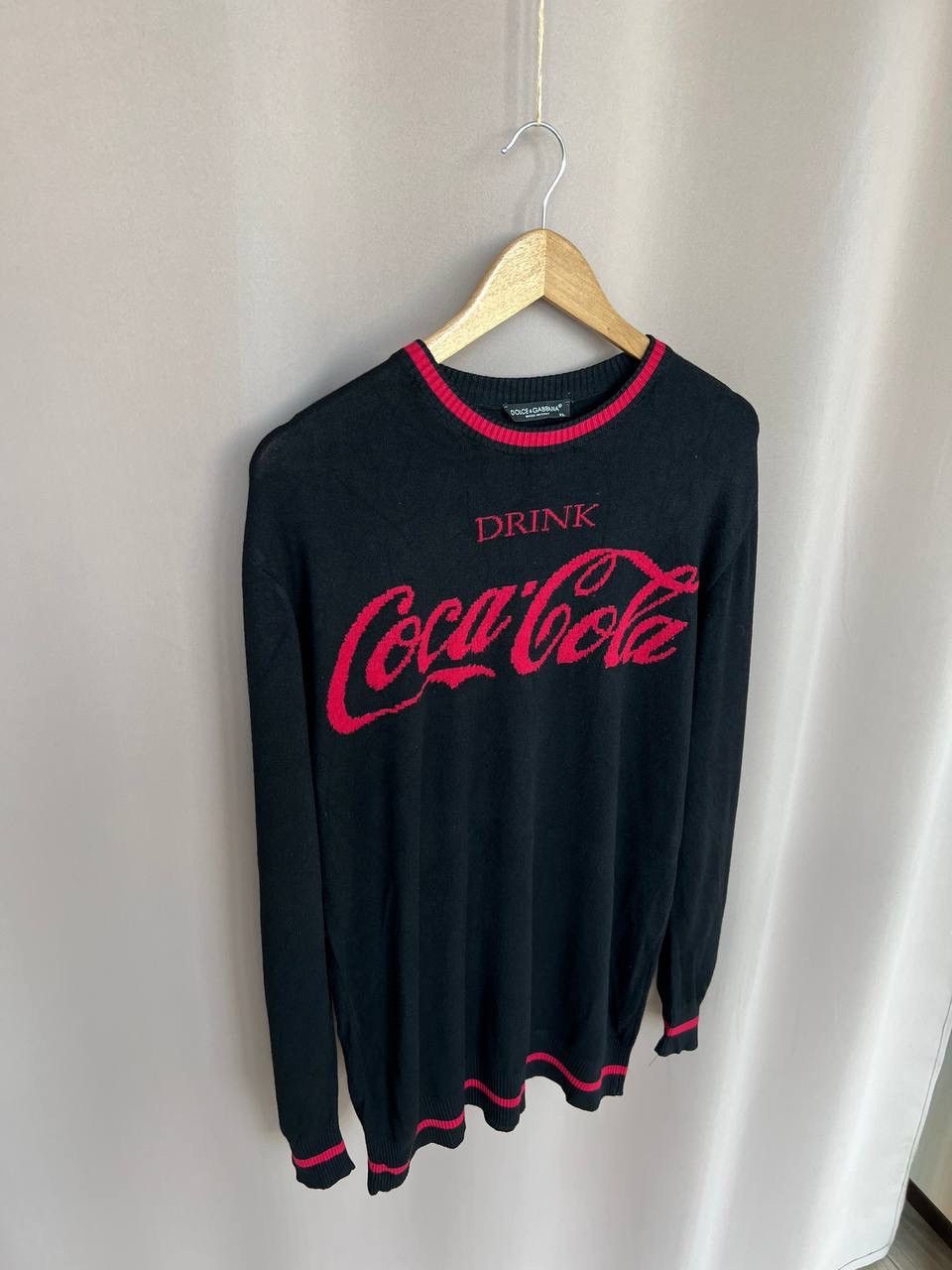 Dolce Gabbana Drink Coca Cola Wool Sweater Mens Size L/XL