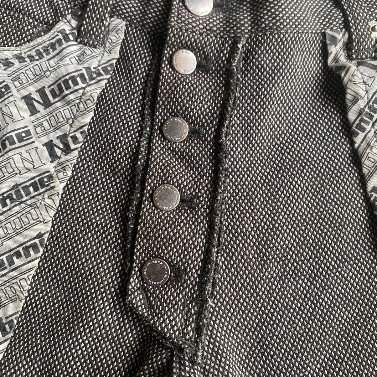 Number (N)ine Vintage SS00 “Extra Heavy” Inside Out Jacquard Denim Size US 28 / EU 44 - 5 Thumbnail