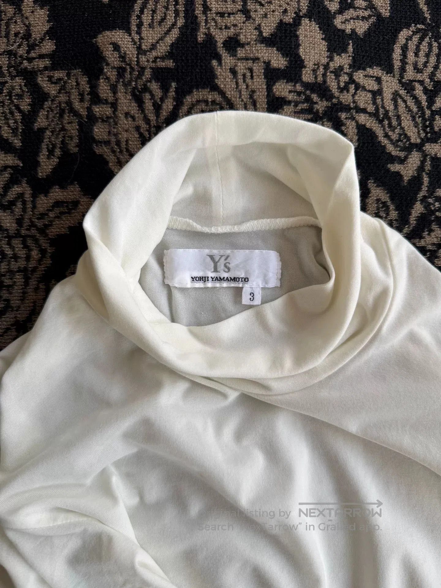 Y's Yohji Yamamoto Y's Half High Neck T-Shirt. Size L / US 10 / IT 46 - 5 Thumbnail