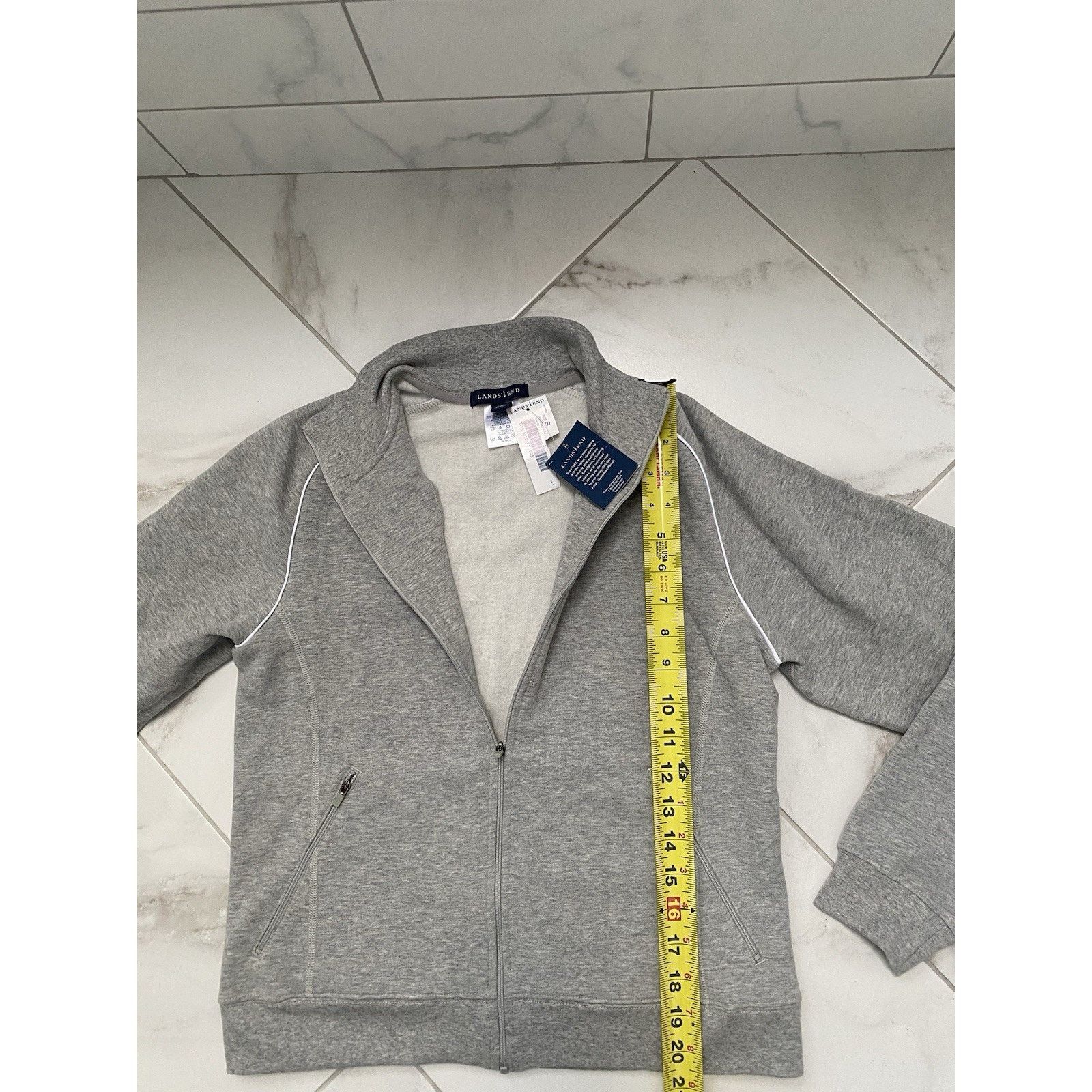 Lands' End Lands End woman small NWT Grey Jacket w/ pockets Size S / US 4 / IT 40 - 5 Thumbnail