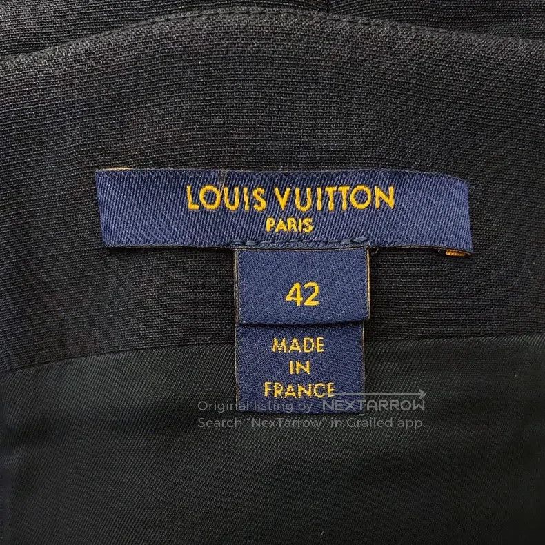 Louis Vuitton Louis Vuitton Black zip skirt Size 41" - 6 Thumbnail