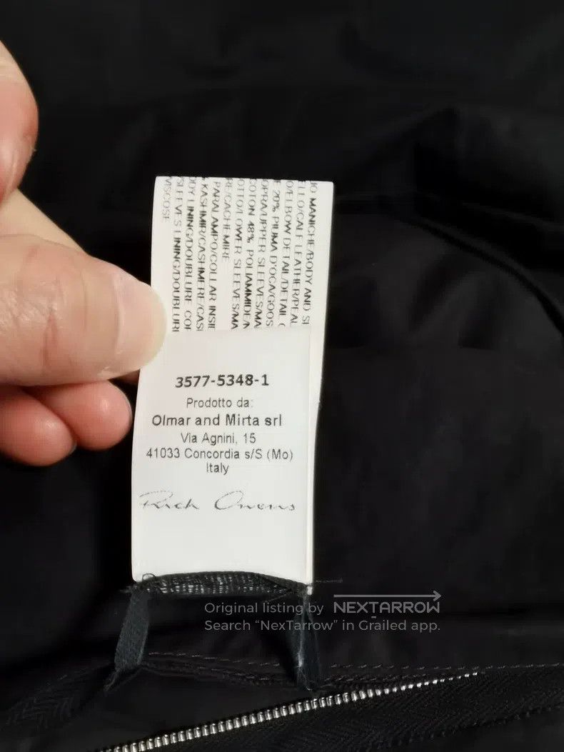 Rick Owens Rick Owens 14 FW Mainline Men's Patchwork Leather Jacket Size US M / EU 48-50 / 2 - 8 Thumbnail