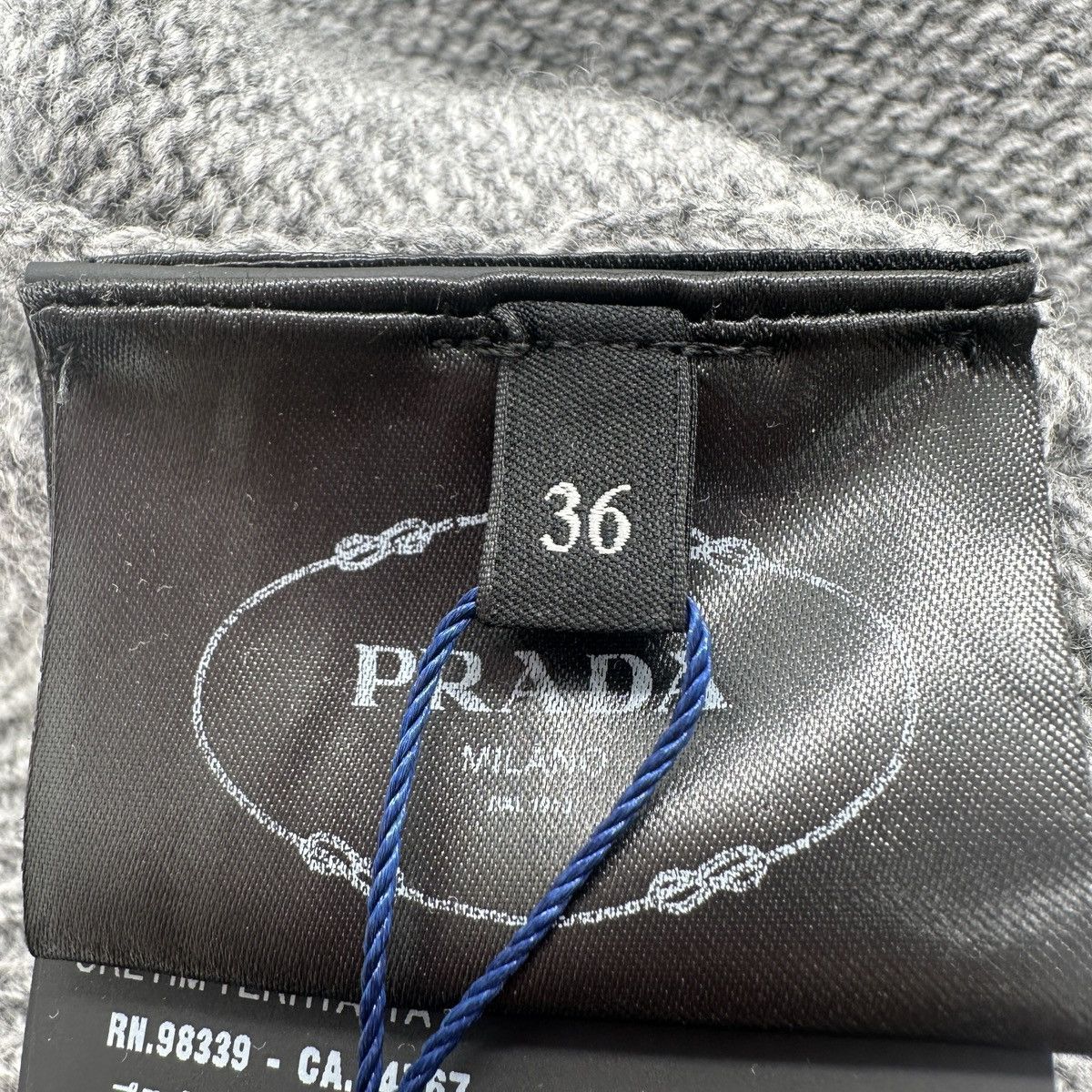Prada PRADA Wool Blend Short Sleeve Cashmere Sweater K26WX Size S / US 4 / IT 40 - 6 Thumbnail