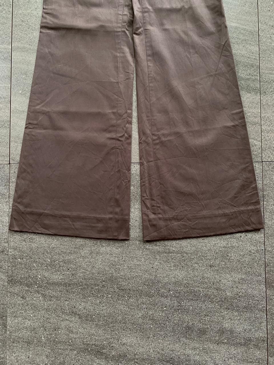 Japanese Brand Shiny Flared Trousers Size US 31 - 4 Thumbnail