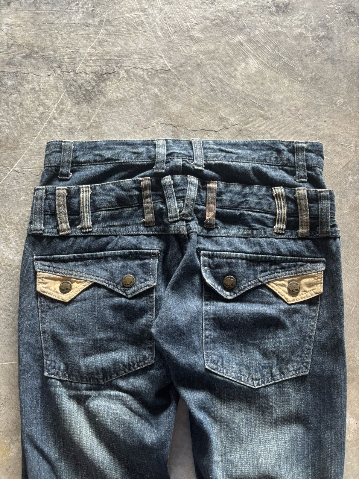 Hysteric Glamour SICK DOUBLE WAIST JAPANESE DENIM SKULL BUTTON Size US 32 / EU 48 - 15 Thumbnail