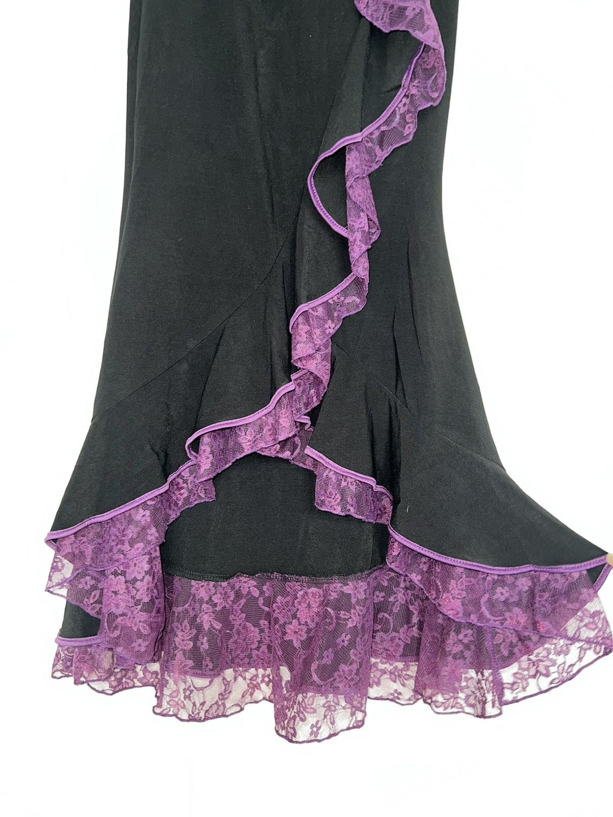 Other Vintage strapless lace ruffle trim dress 🔮🎀 Size S / US 4 / IT 40 - 7 Thumbnail