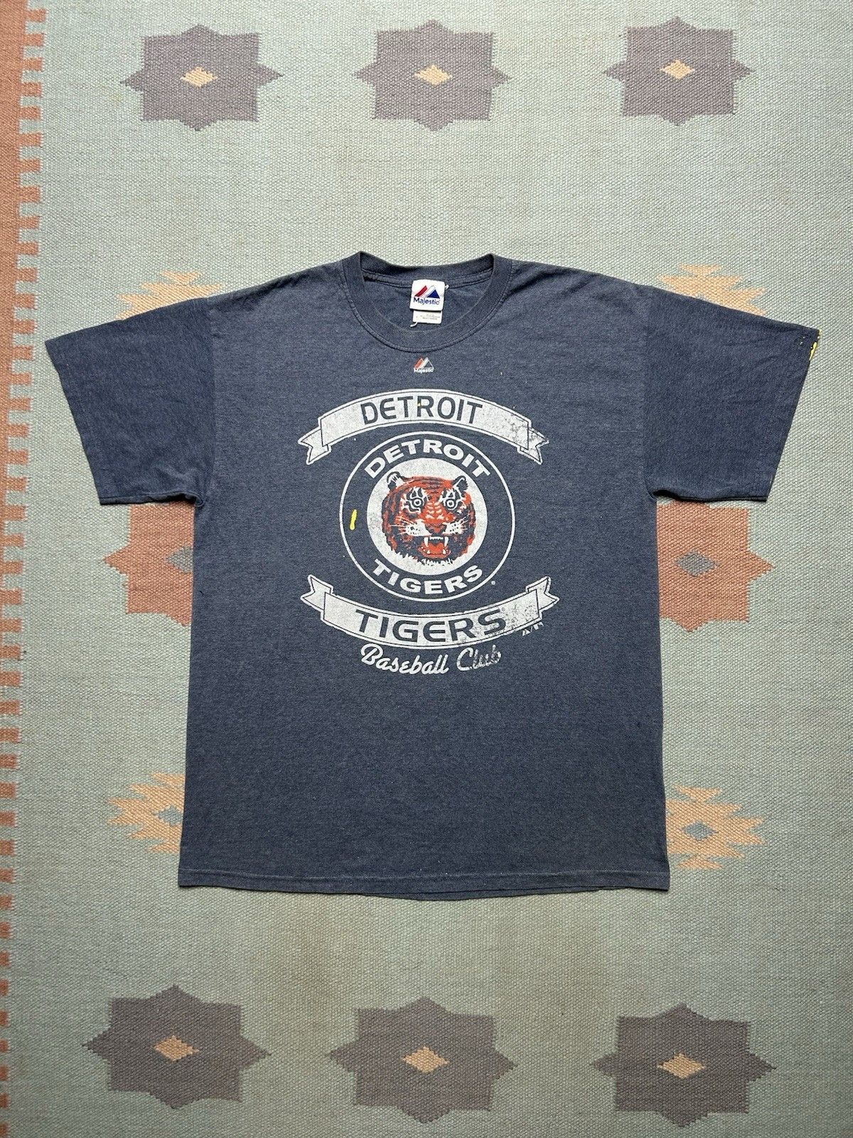 Vintage Vintage t shirt Detroit tigers MLB baseball paint grunge L Size US L / EU 52-54 / 3 - 1 Thumbnail