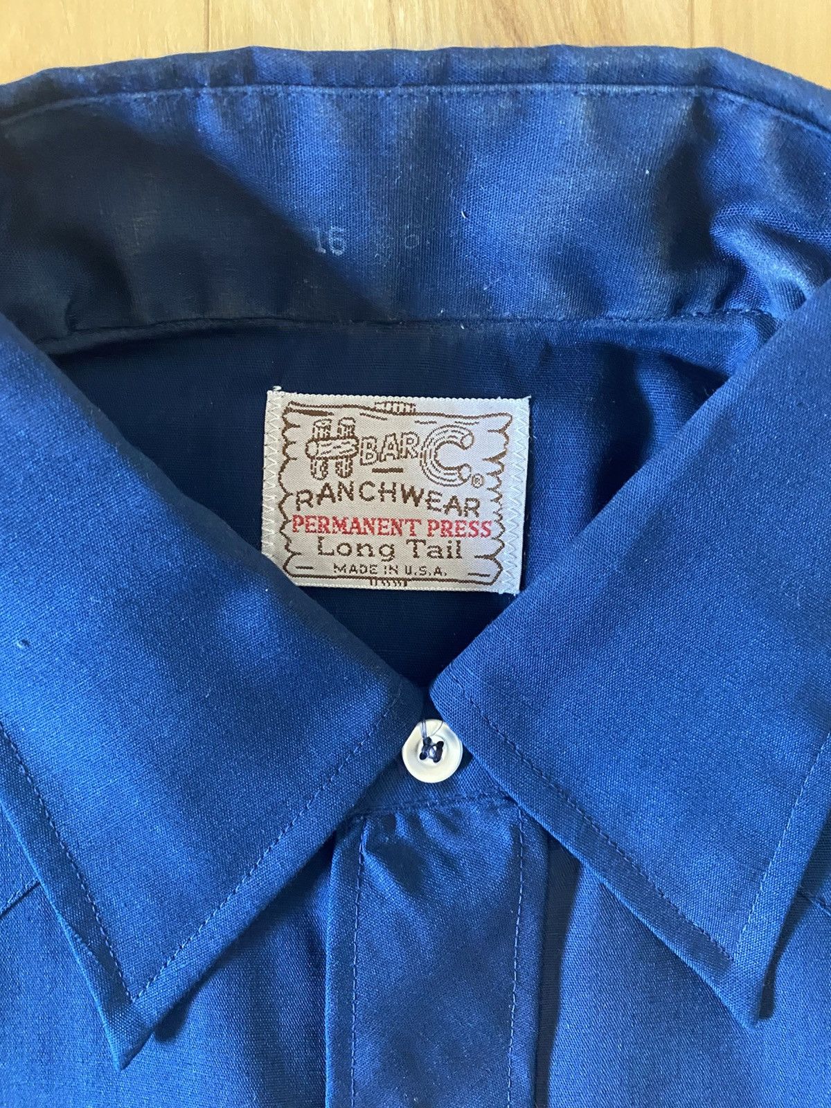 Vintage Vintage HBarC Long Tail Dress Shirt 16.5 Size US L / EU 52-54 / 3 - 3 Thumbnail