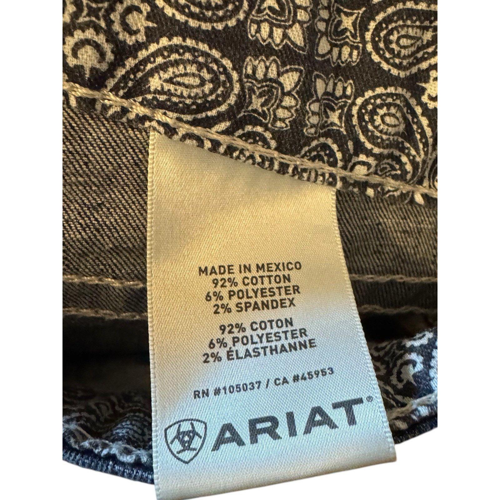 Ariat Ariat Stretch Bootcut Whipstitch Jeans Western Cowboy Rodeo Size 28" / US 6 / IT 42 - 9 Thumbnail