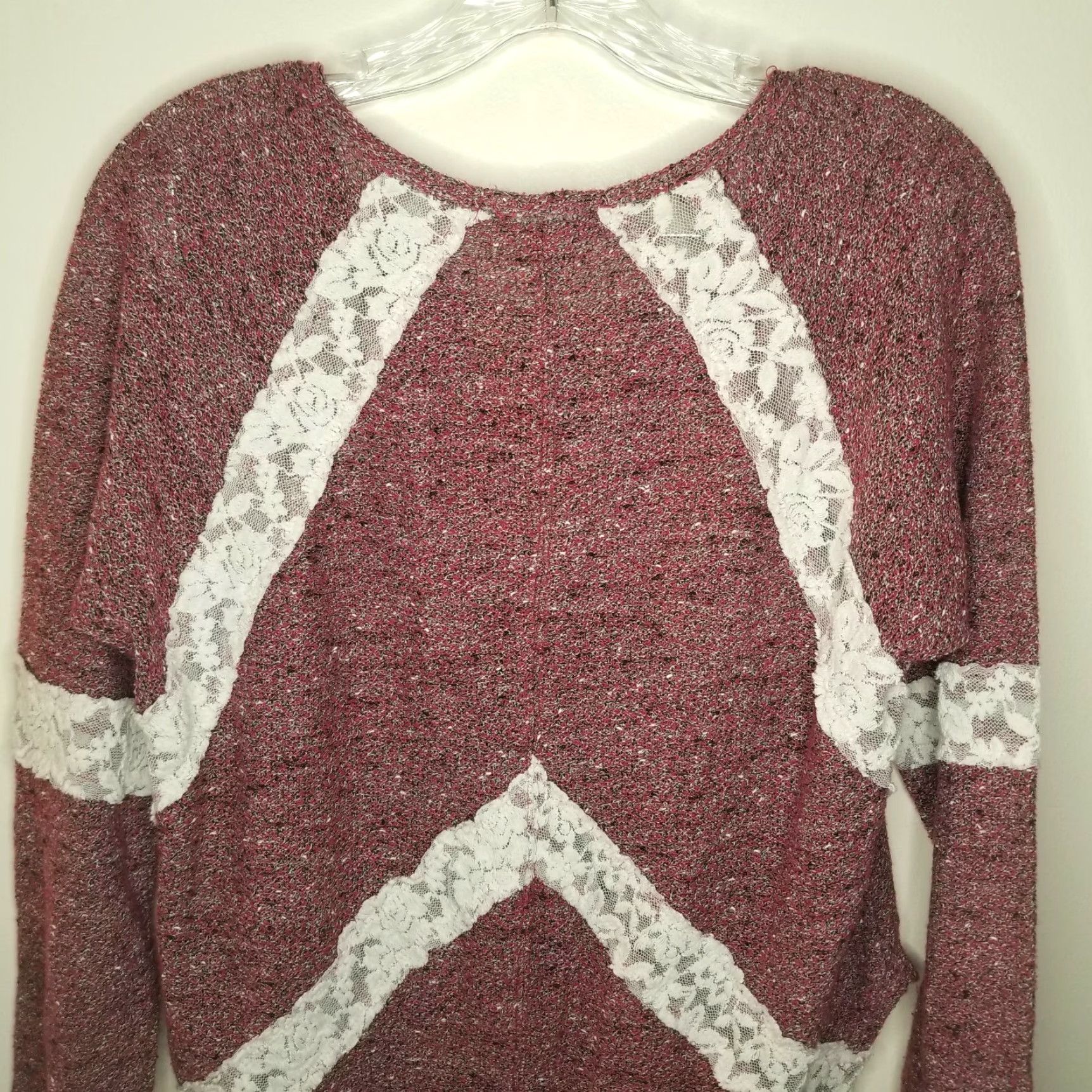 Vintage Love By Design Blouse Women Long Sleeve Red Sheer XL Size XL / US 12-14 / IT 48-50 - 5 Thumbnail