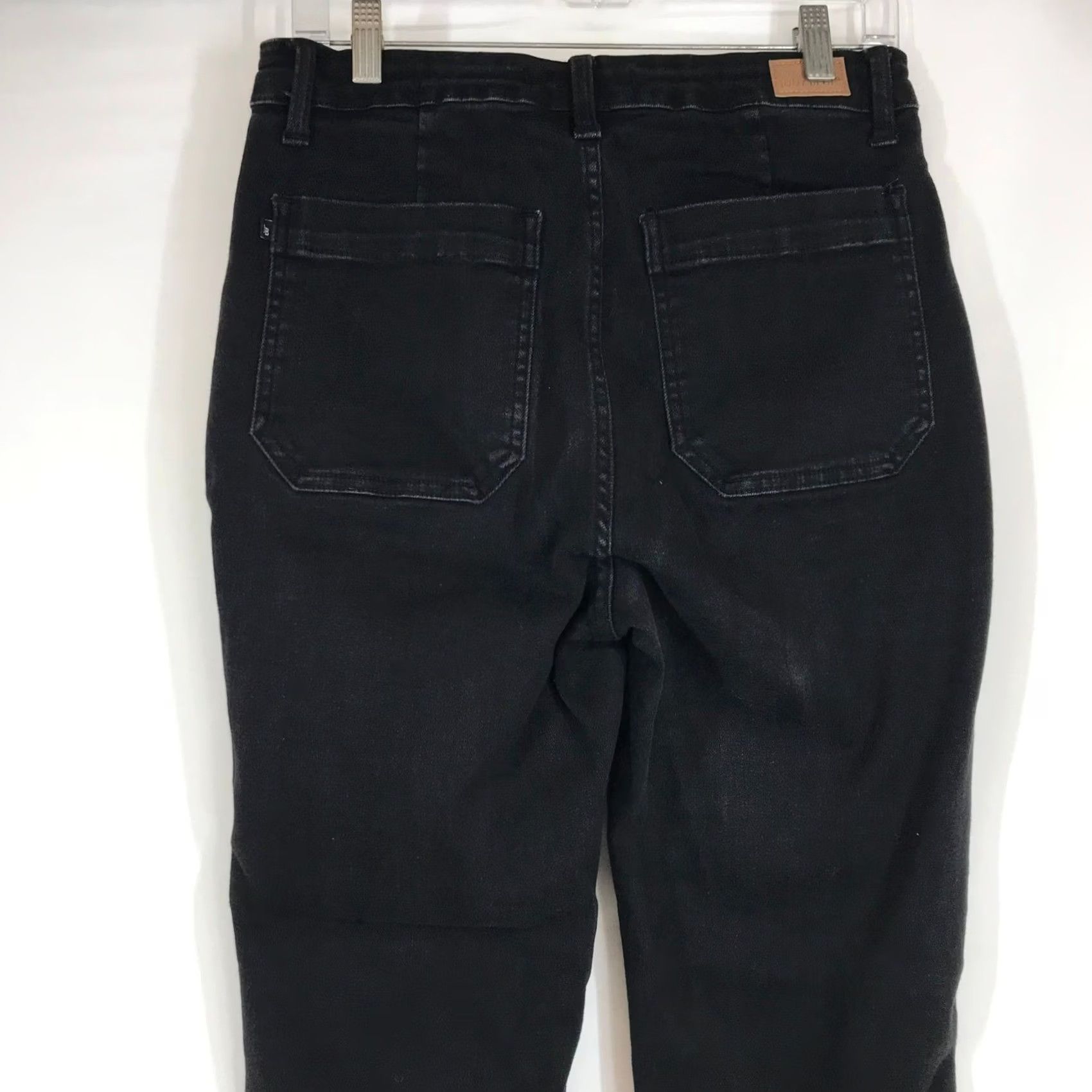 Vintage VINTAGE? No. Judy Blue High Rise Skinny Drawstring Utility Jeans Black 11/30 Womens Jeans Slim Stretch Size 32" / US 10 / IT 46 - 5 Thumbnail