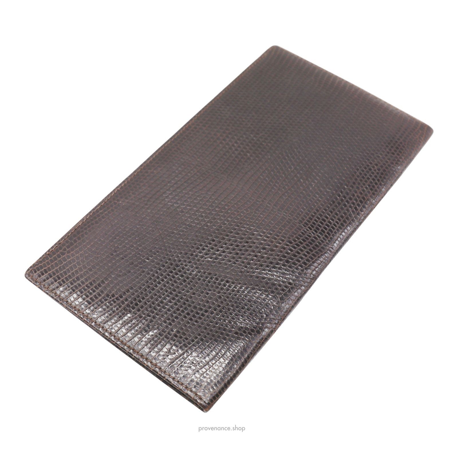 Gucci 🔴 Gucci Long Wallet - Brown Lizard Leather Size ONE SIZE - 4 Thumbnail