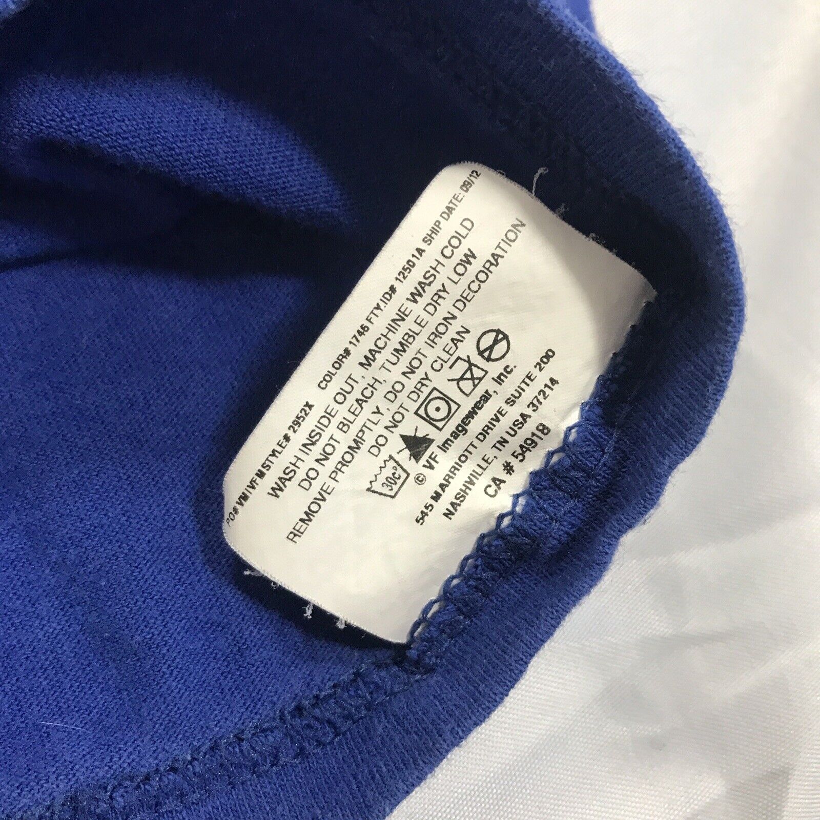 Majestic Majestic Chicago Cubs MLB Basebal Ticket Shirt Adult Large B Size US L / EU 52-54 / 3 - 5 Thumbnail