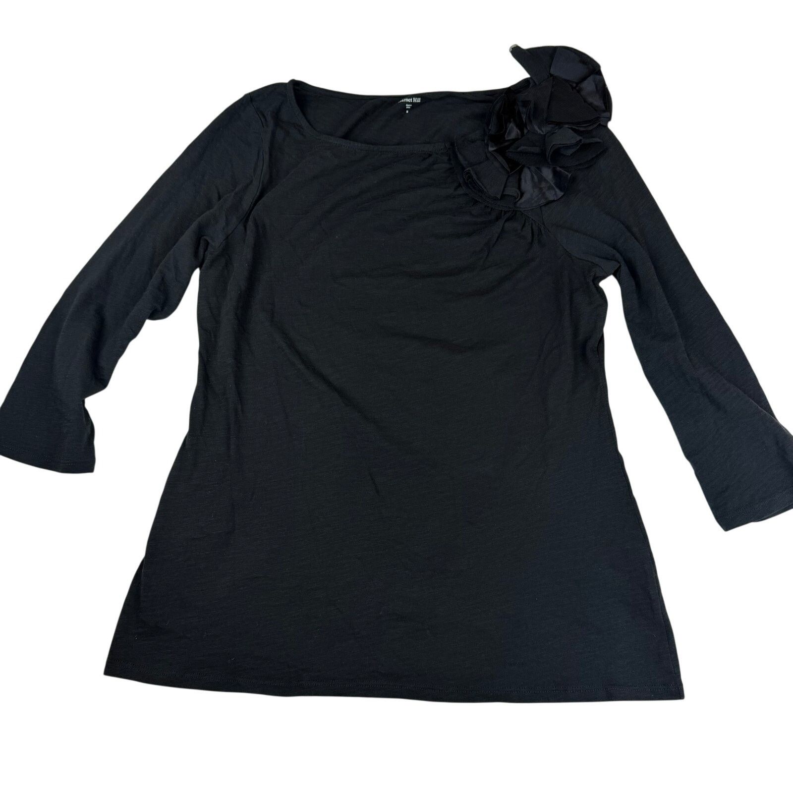 Other Garnett Hill Black Long Sleeve Top Size M Size M / US 6-8 / IT 42-44 - 2 Thumbnail